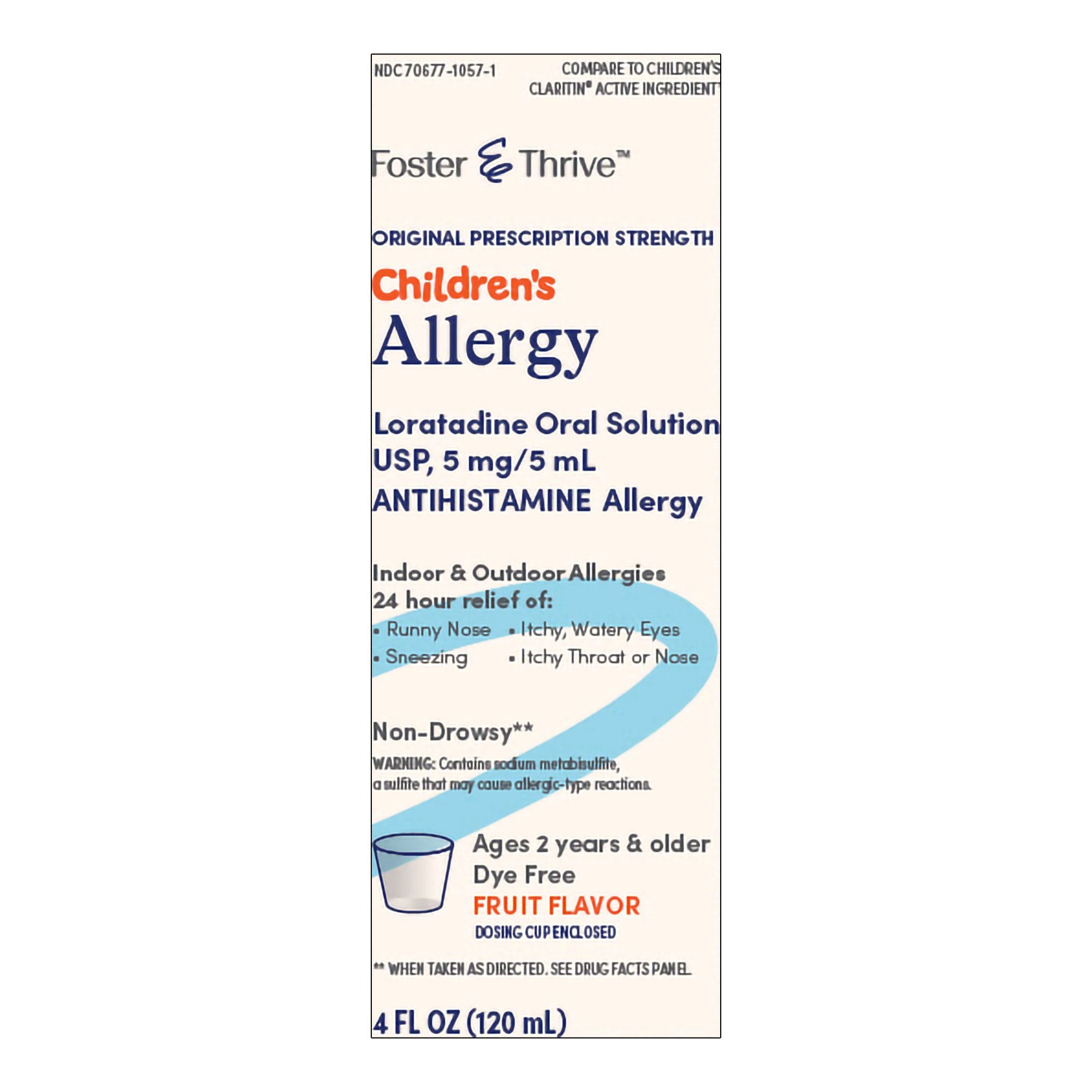 Foster & Thrive™ Children's Allergy Loratadine Oral Solution, Fruit Flavor