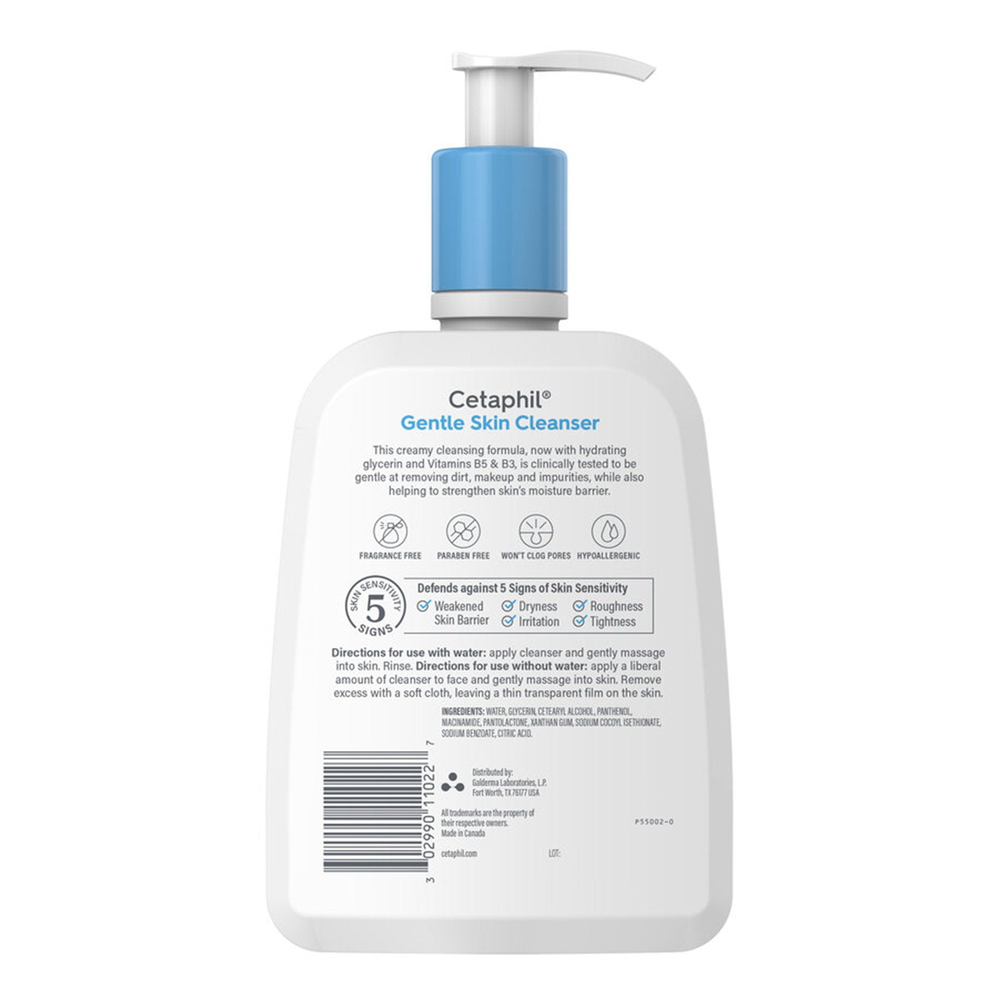 Facial Cleanser Cetaphil® Gentle Skin Cleanser Lotion 16 oz. Pump Bottle Unscented - image 2