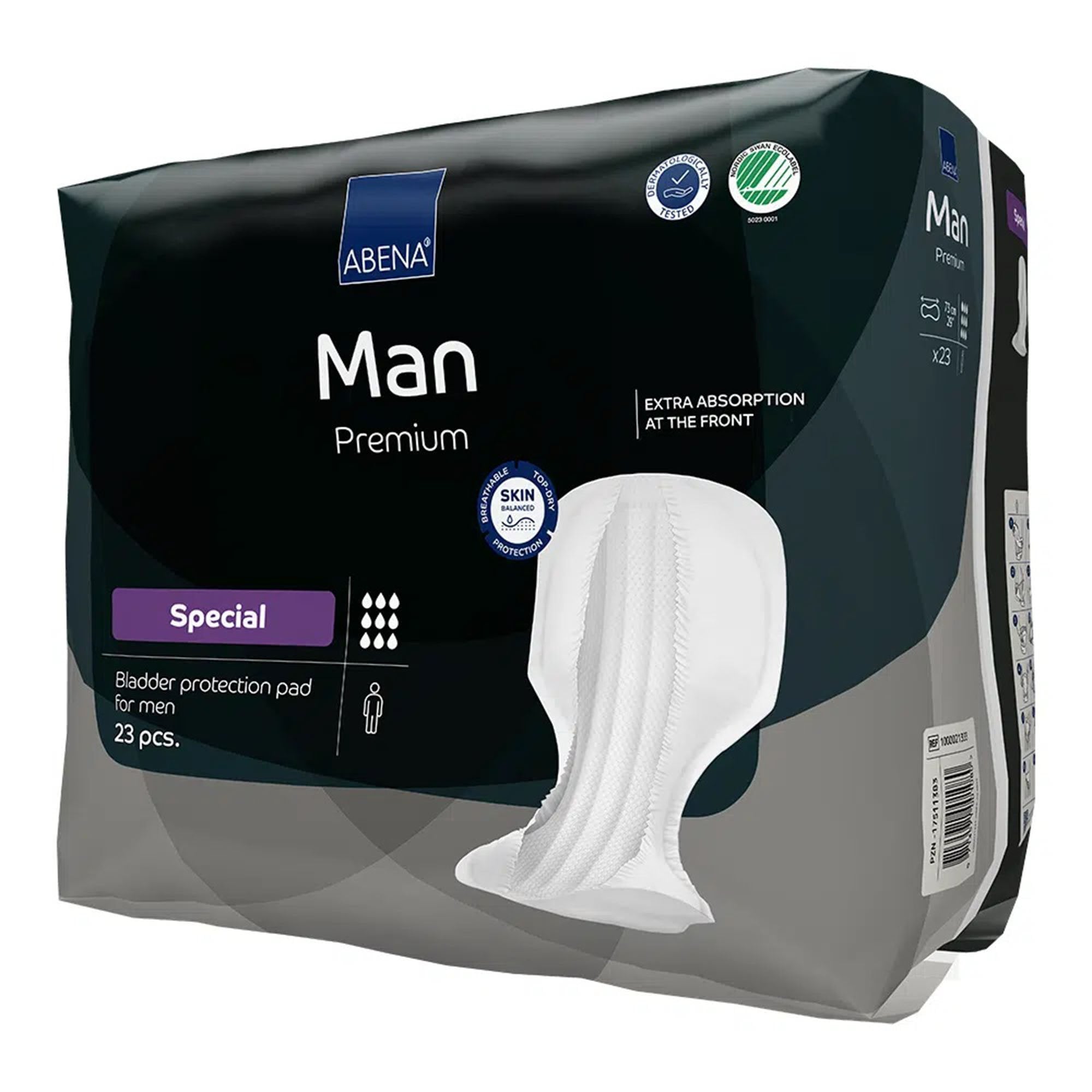 Bladder Control Pad Abena® Premium Man Special 14.5 X 28.7 Inch Heavy Absorbency Fluff / Polymer Core One Size Fits Most - image 4