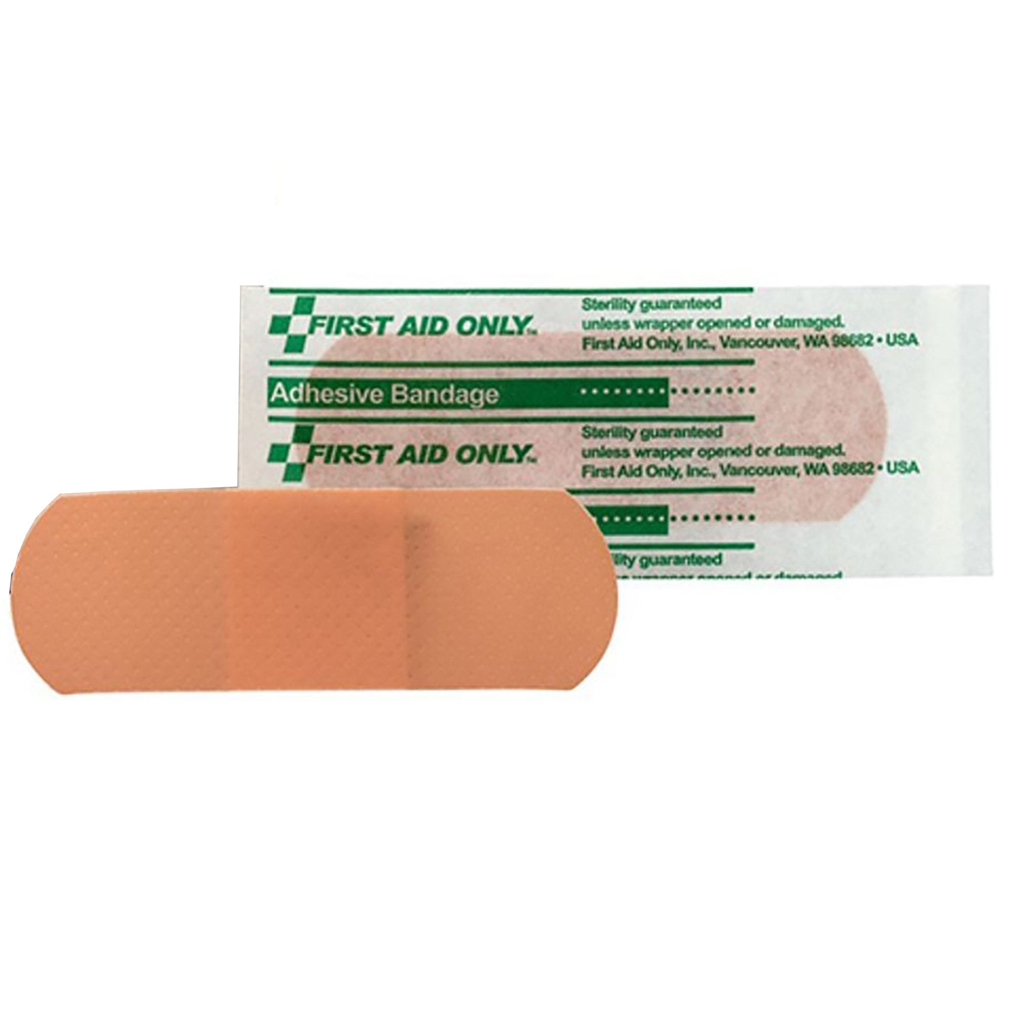 Adhesive Strip First Aid Only® Plastic Tan 1 X 3 Inch Sterile - image 3