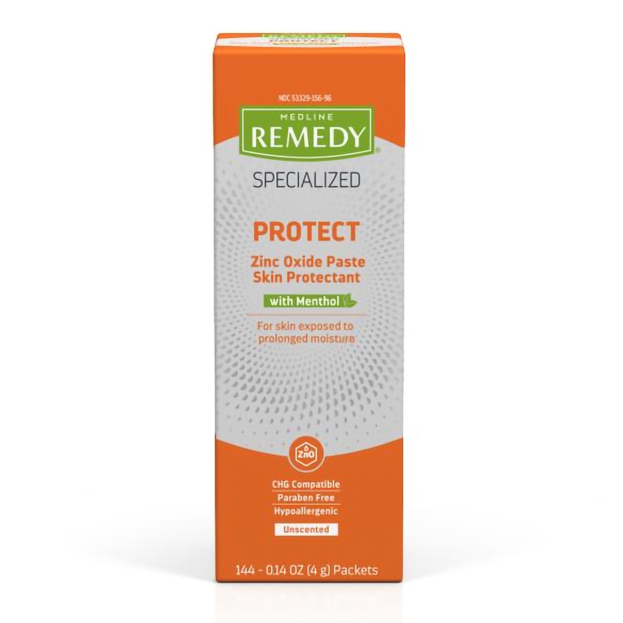 Skin Protectant Medline Remedy® Specialized Protect 4 Gram Individual Packet Unscented Paste CHG Compatible