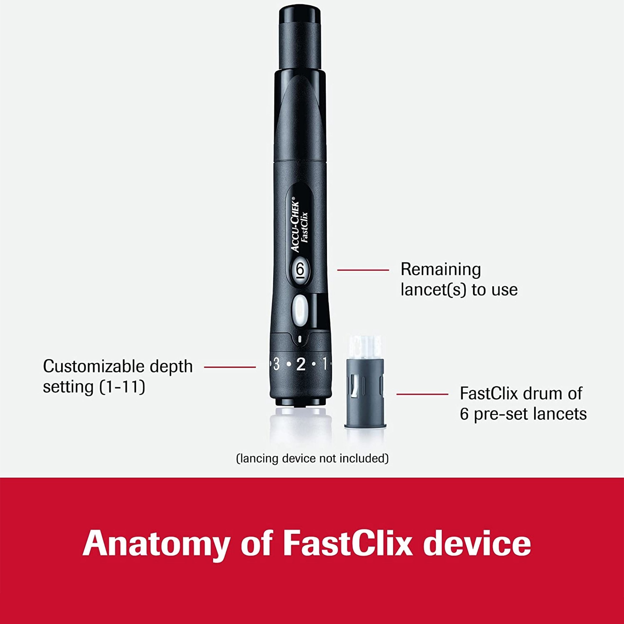 Lancet for Lancing Device Accu-Chek® Non-Safety Twist Off Cap Multiple Sites - image 6