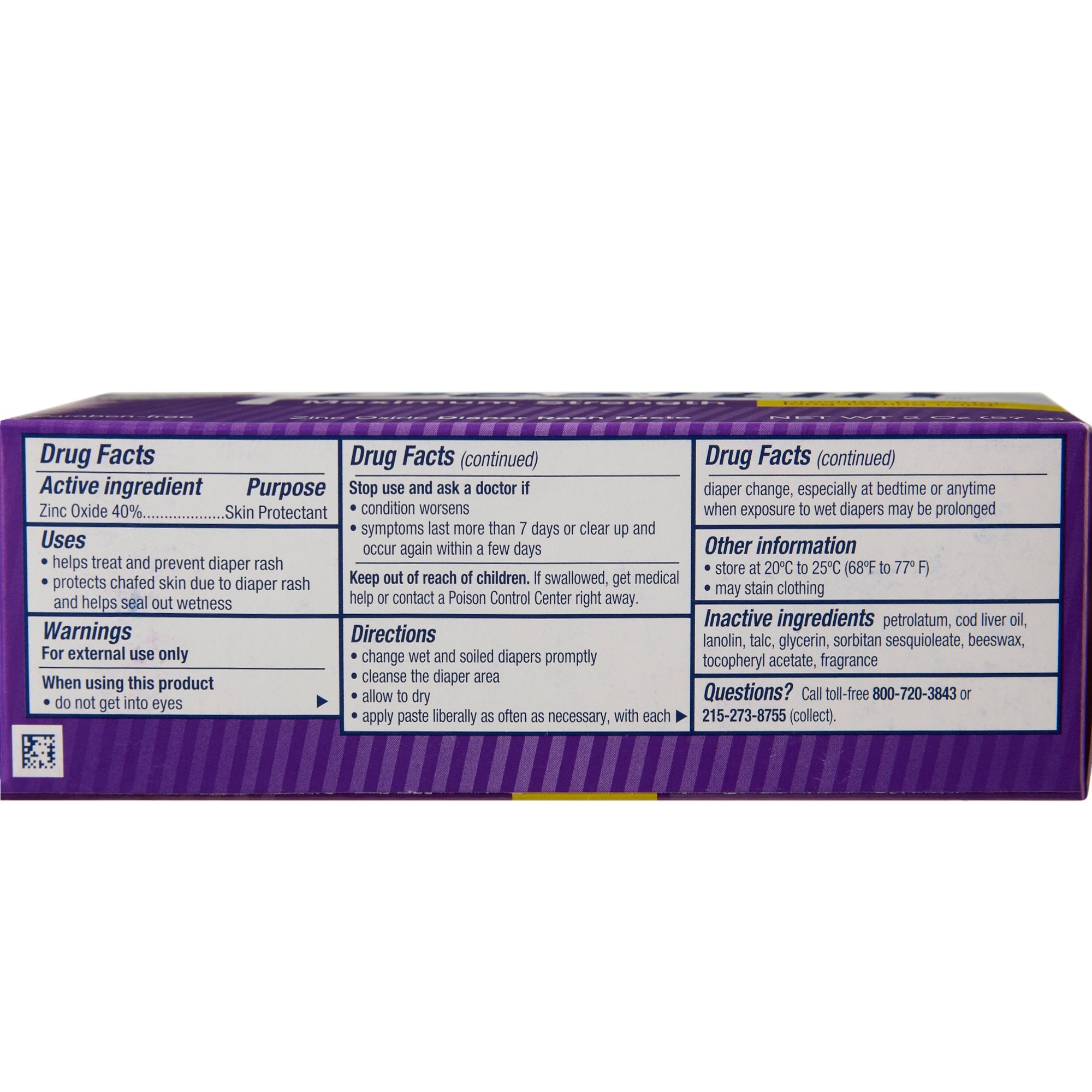 Diaper Rash Treatment Desitin® 2 oz. Tube Unscented Paste - image 4
