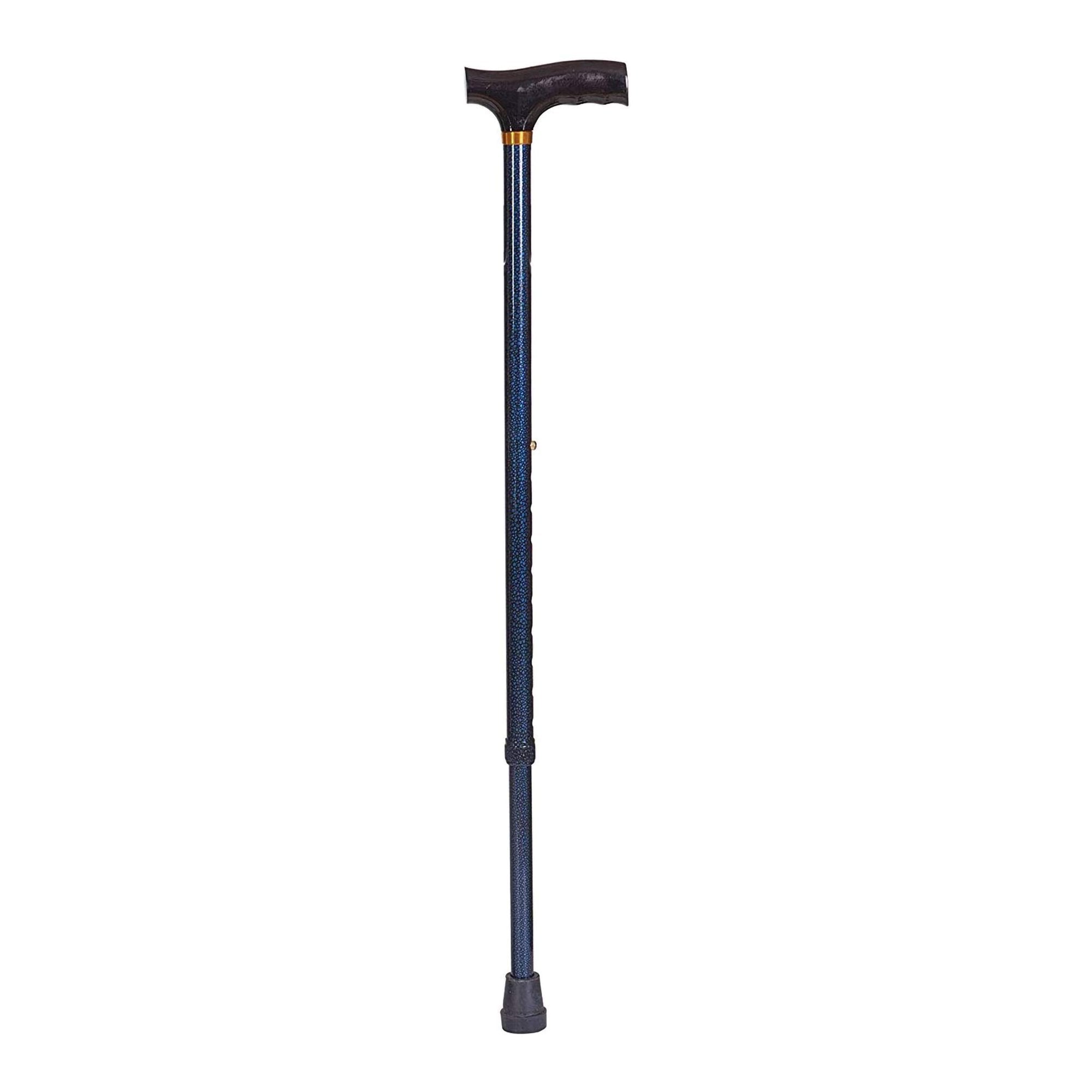 T-Handle Cane DMI® Lightweight Adjustable Aluminum 31 to 40 Inch Height Blue