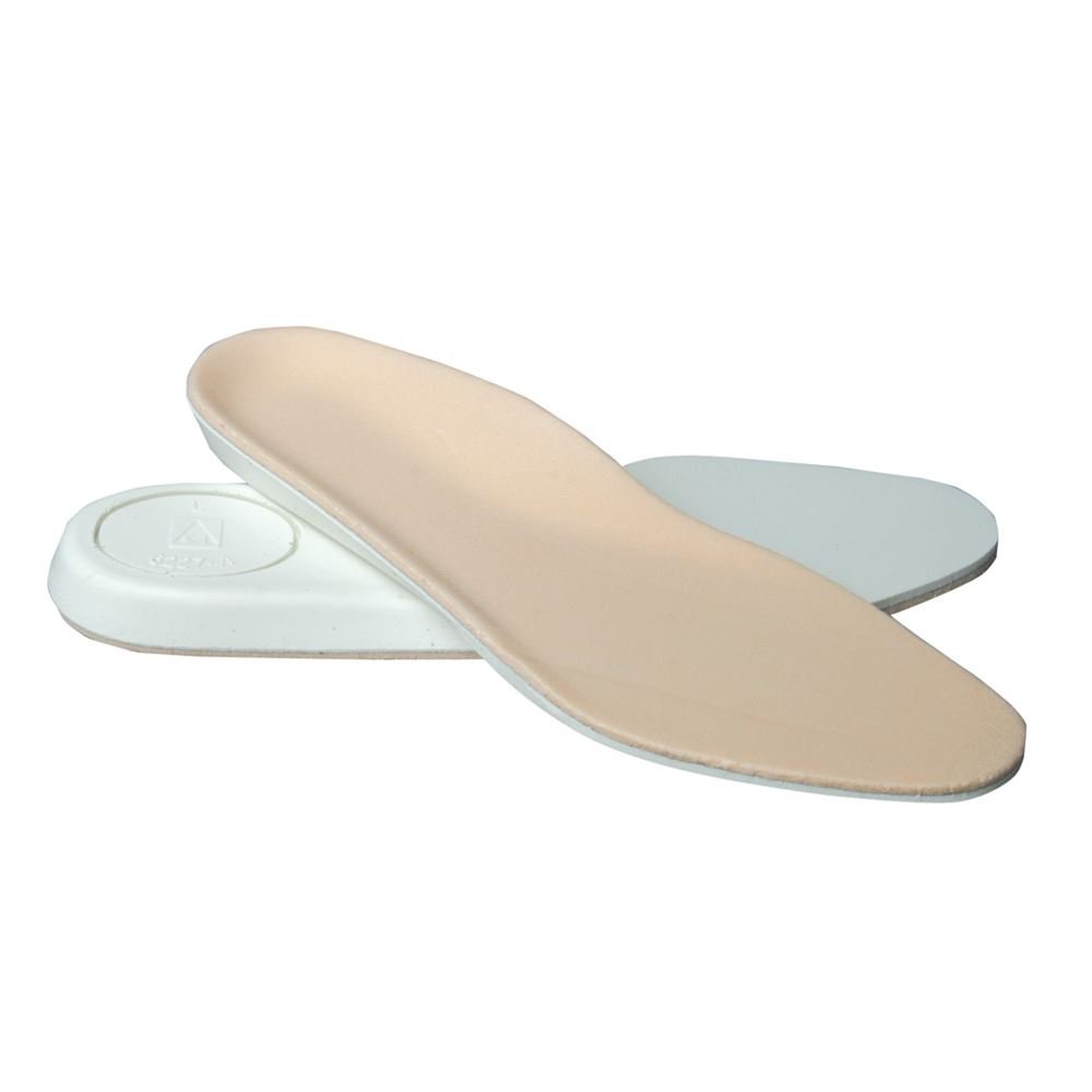 Insole AliMed® Duo/Laminate D-Soles™ Full Length Plastzote® Foam / Urethane Women 10.5 to 12 / Men 8.5 to 10 Beige / White