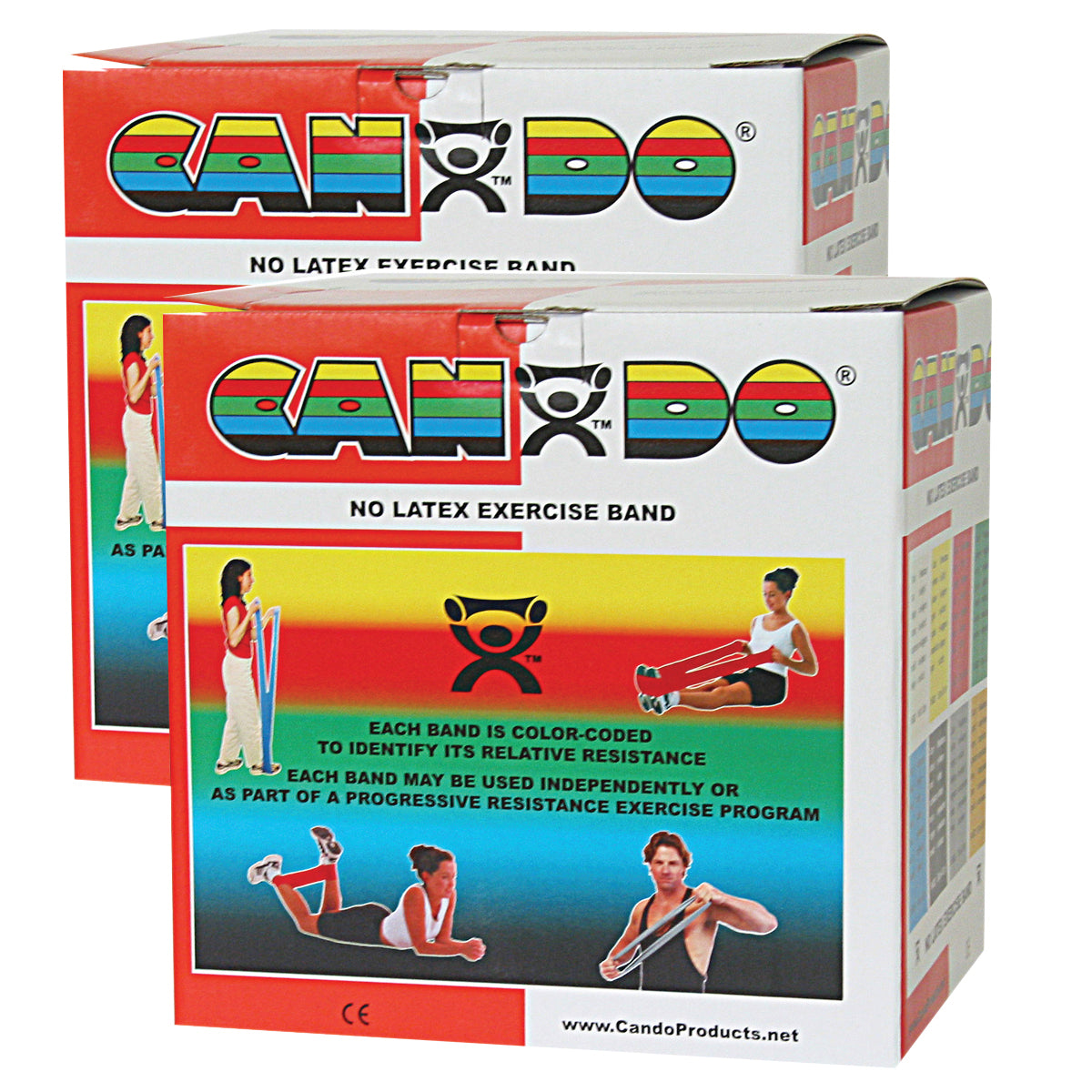 Exercise Resistance Band CanDo® Red 5 Inch X 50 Yard Light Resistance