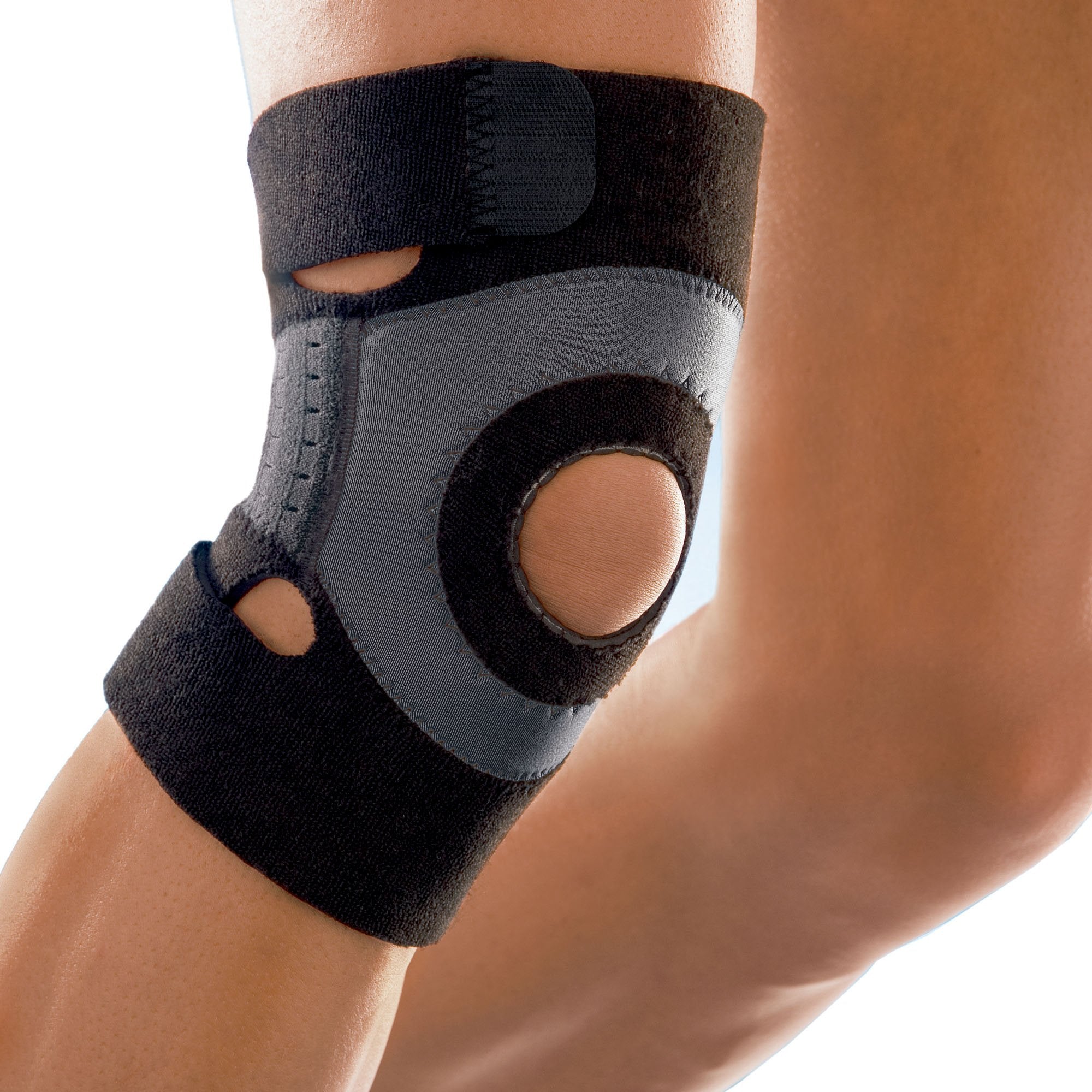 Knee Brace 3M™ Futuro™ Sport Moisture Control Medium Pull-On / Hook and Loop Strap Closure 15 to 17 Inch Knee Circumference Left or Right Knee - image 3