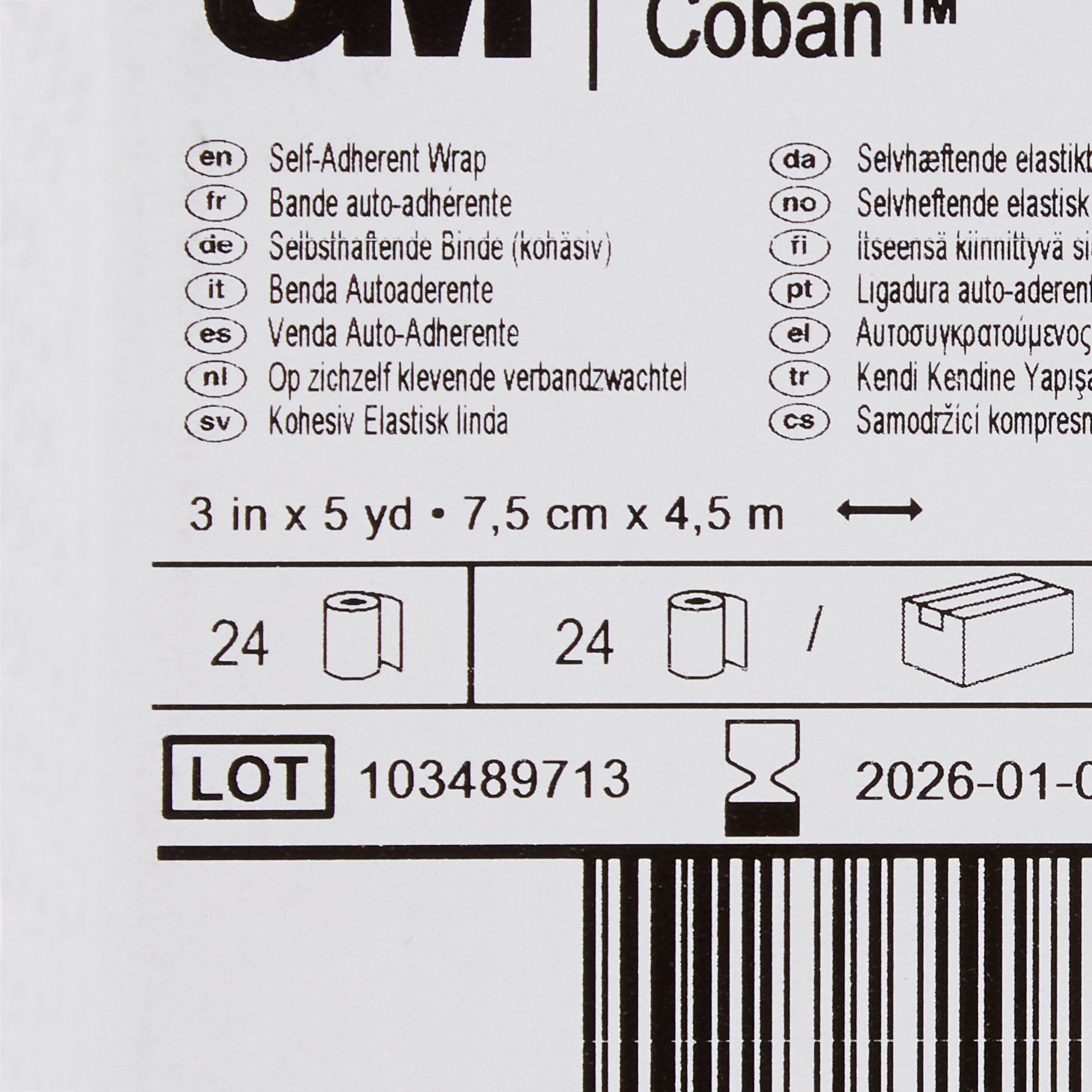Cohesive Bandage 3M™ Coban™ 3 Inch X 5 Yard Self-Adherent Closure Tan NonSterile Standard Compression - image 7