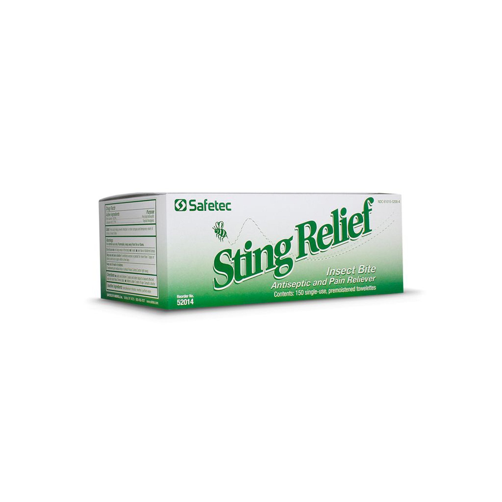 Sting and Bite Relief Ethyl Alcohol / Lidocaine Safetec® Towelette Individual Packet - image 2