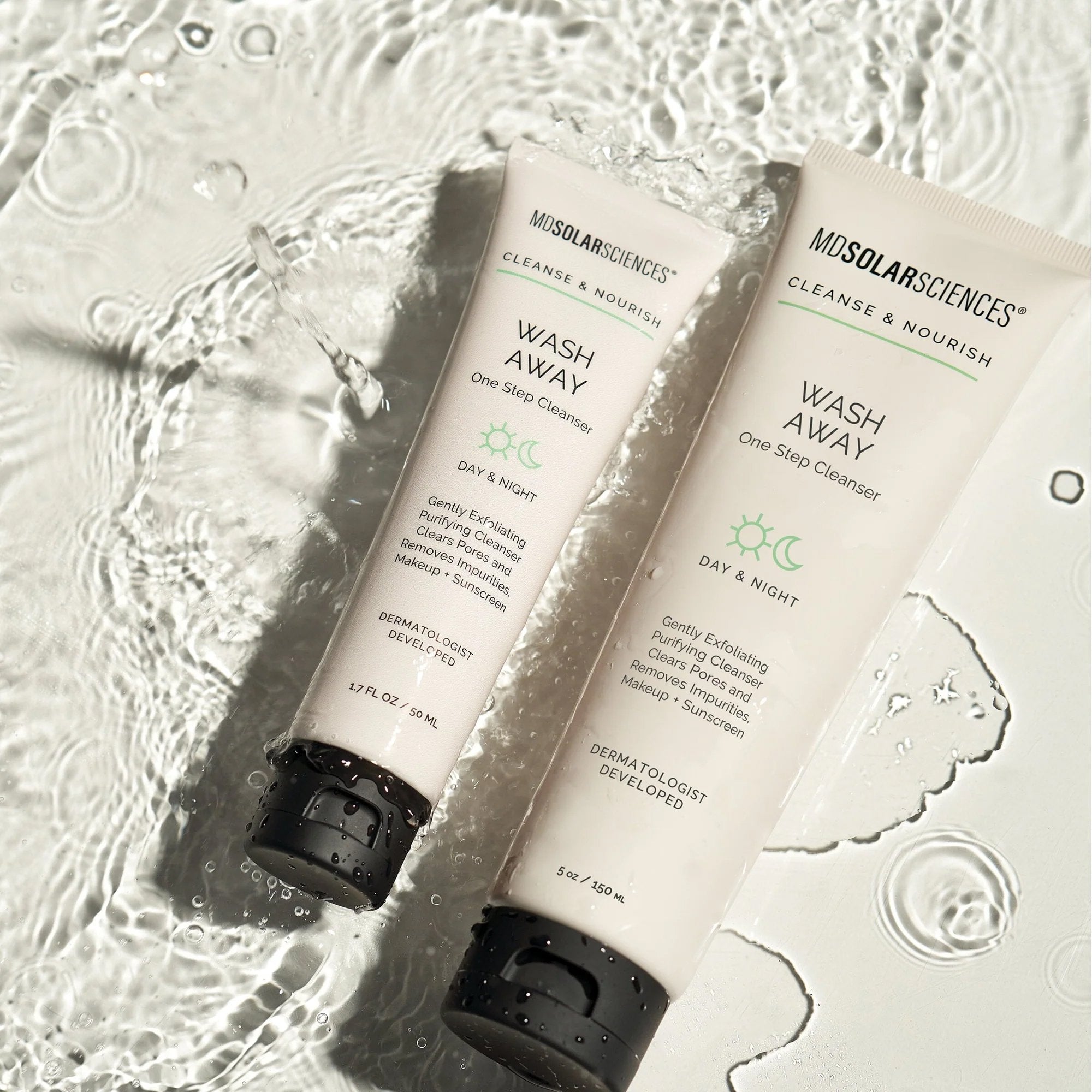 Facial Cleanser MDSolarsciences™ Wash Away Liquid 1.7 oz. Tube Unscented - image 3