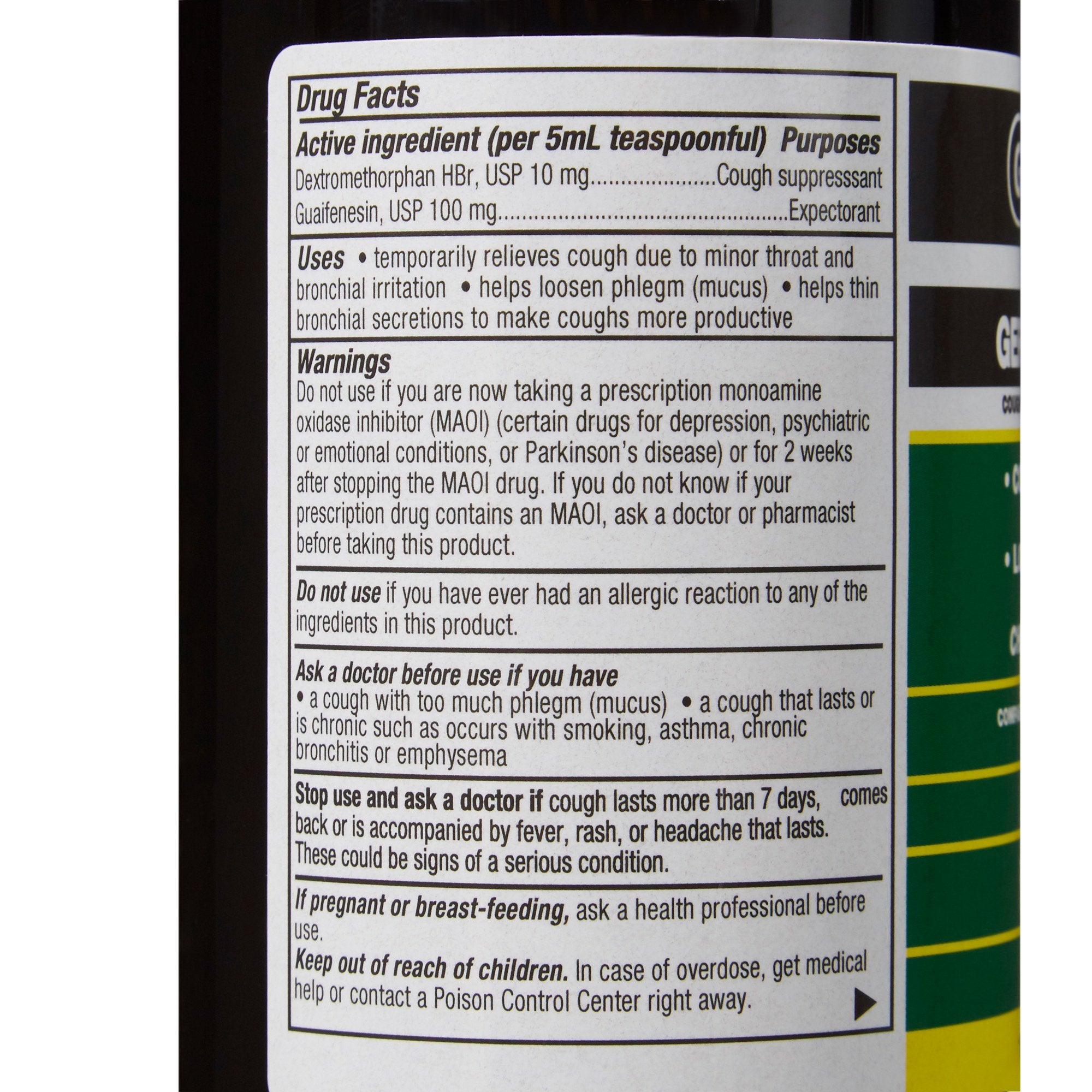 Cold and Cough Relief Geri-Care® 100 mg - 10 mg / 5 mL Strength Syrup 16 oz. - image 4
