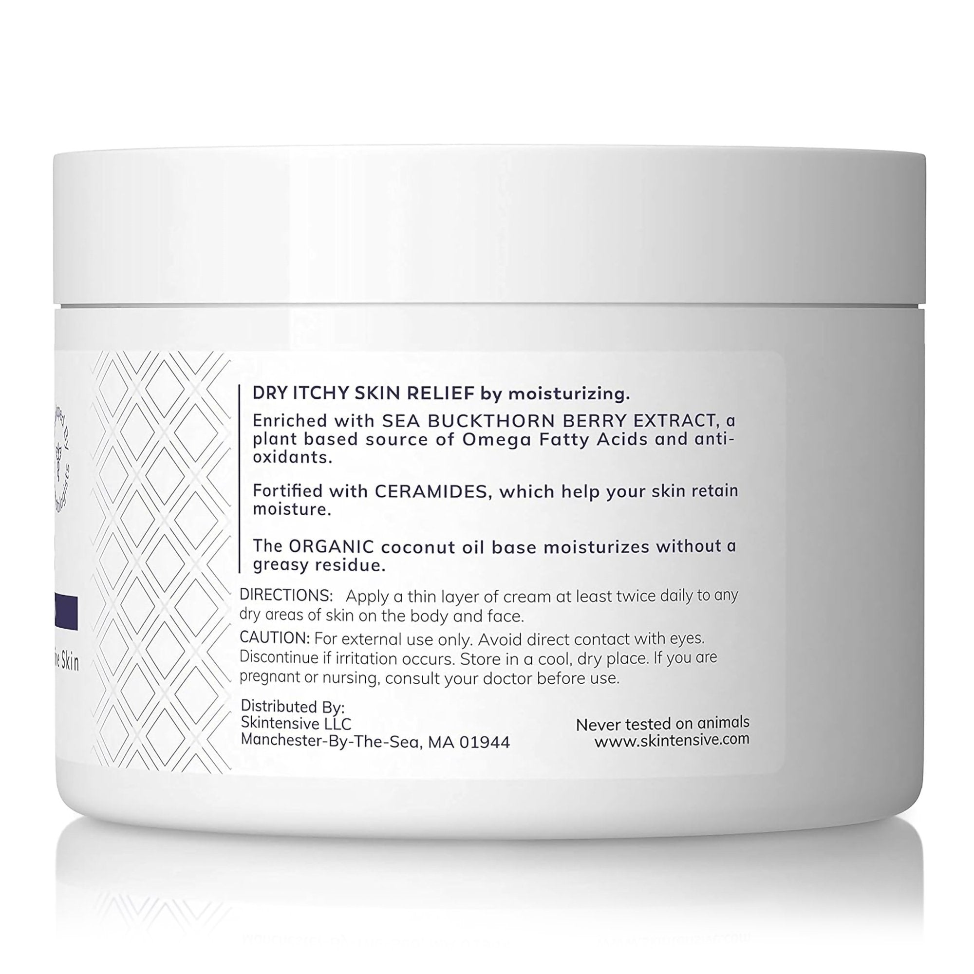 Hand and Body Moisturizer Skintensive® Body Butter 8 oz. Jar Unscented Cream - image 3