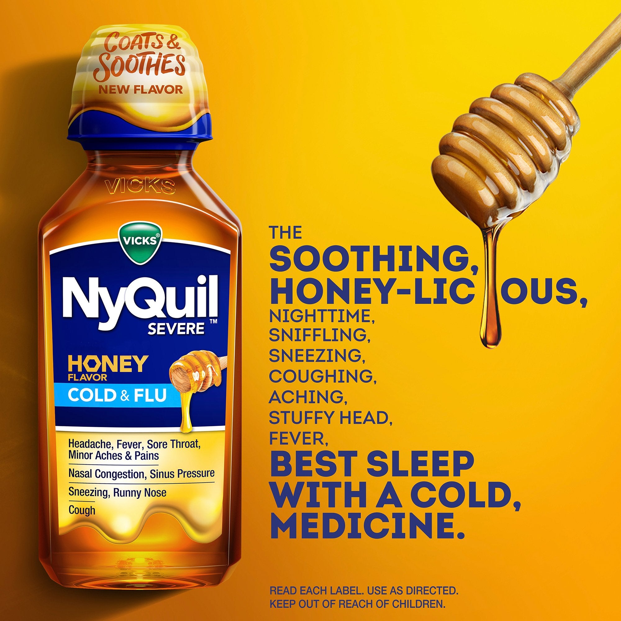 Cold and Cough Relief NyQuil® Liquid 12 oz. - image 4