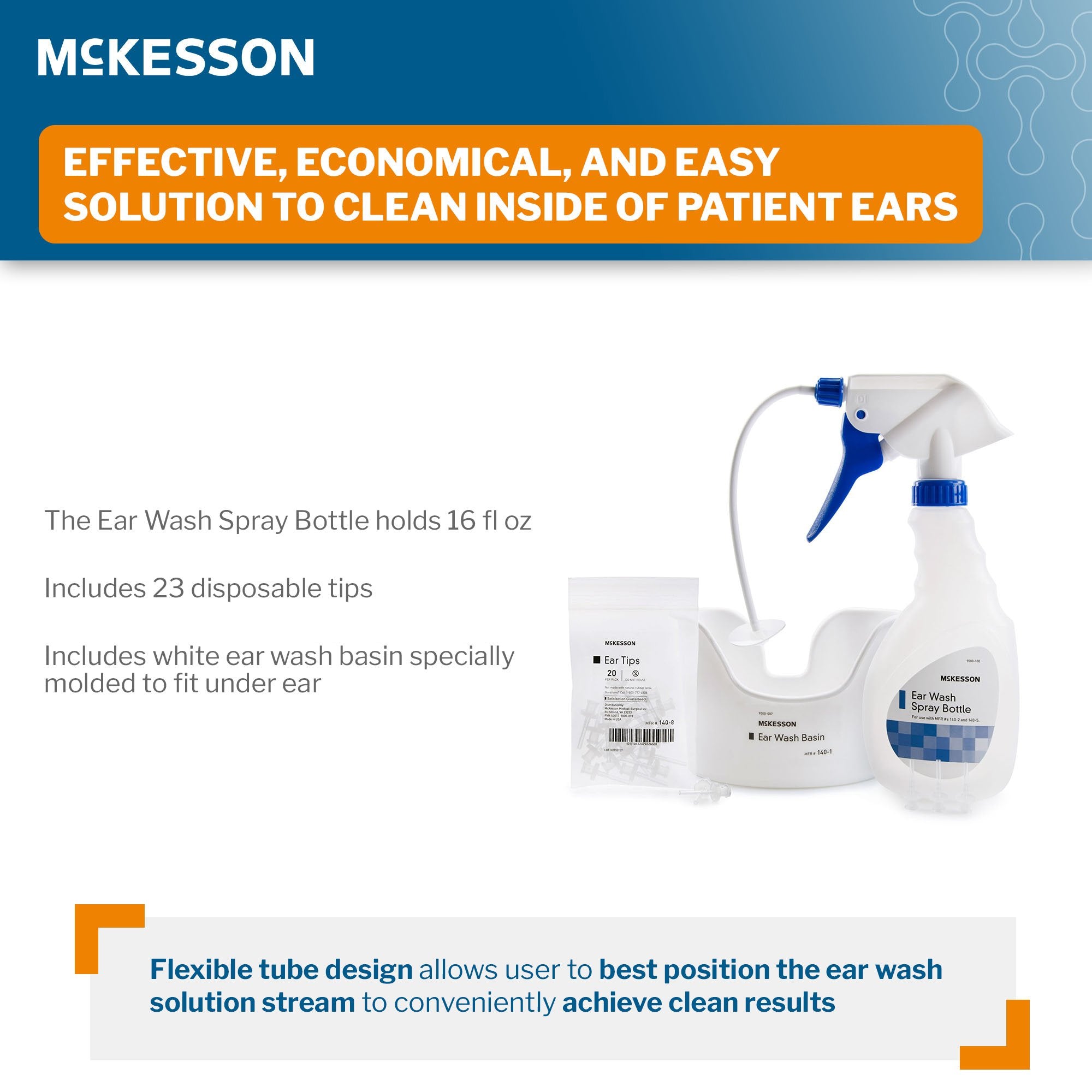 Ear Wash System McKesson Disposable Tip Blue / White - image 2