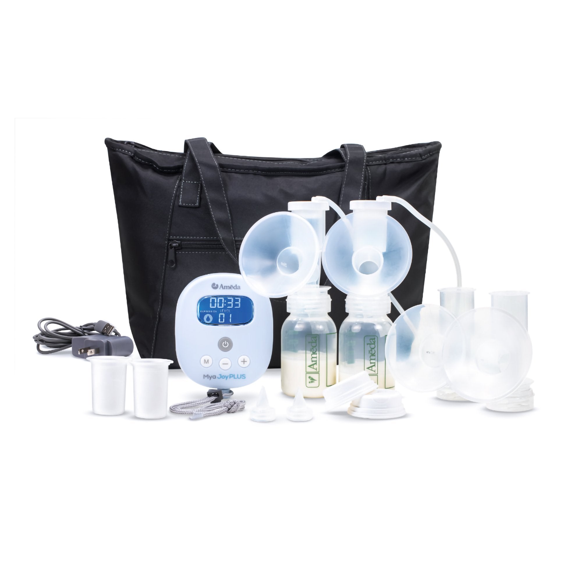 Double Electric Breast Pump Kit Ameda® Mya™ Joy Plus