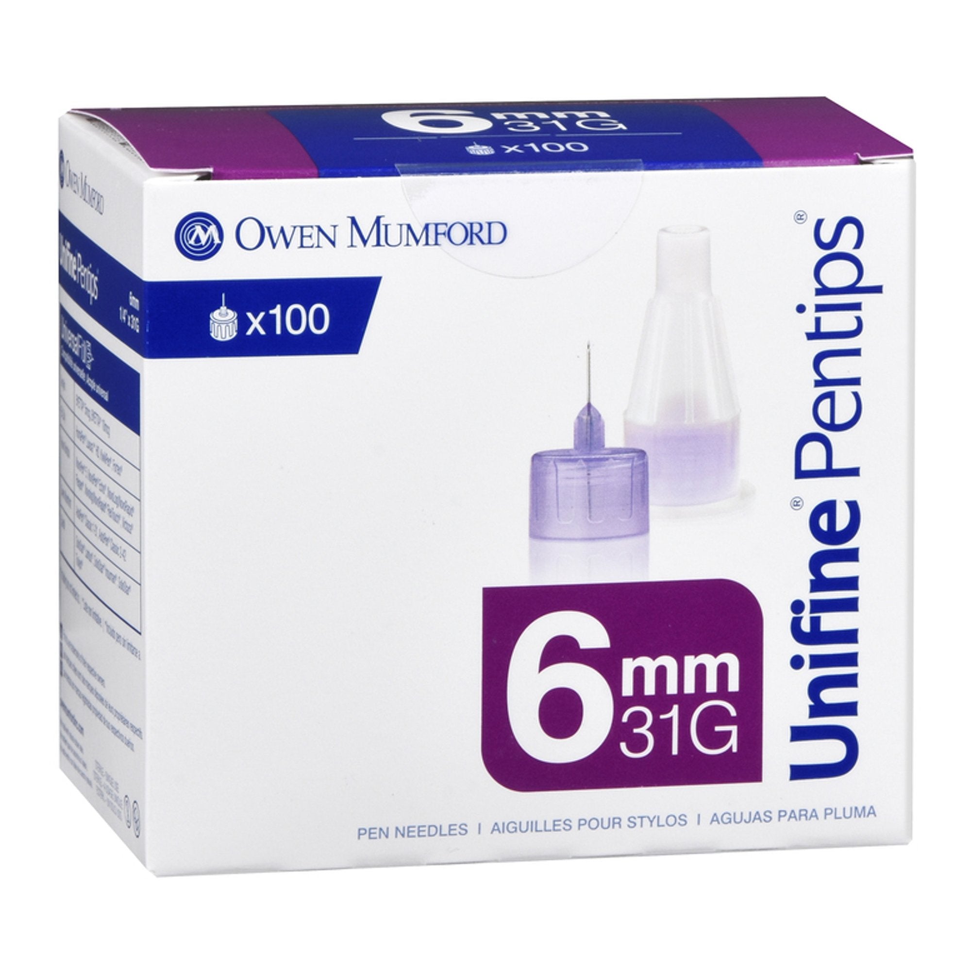 Standard Insulin Pen Needle Unifine® Pentips® 31 Gauge 6 mm Length NonSafety - image 2