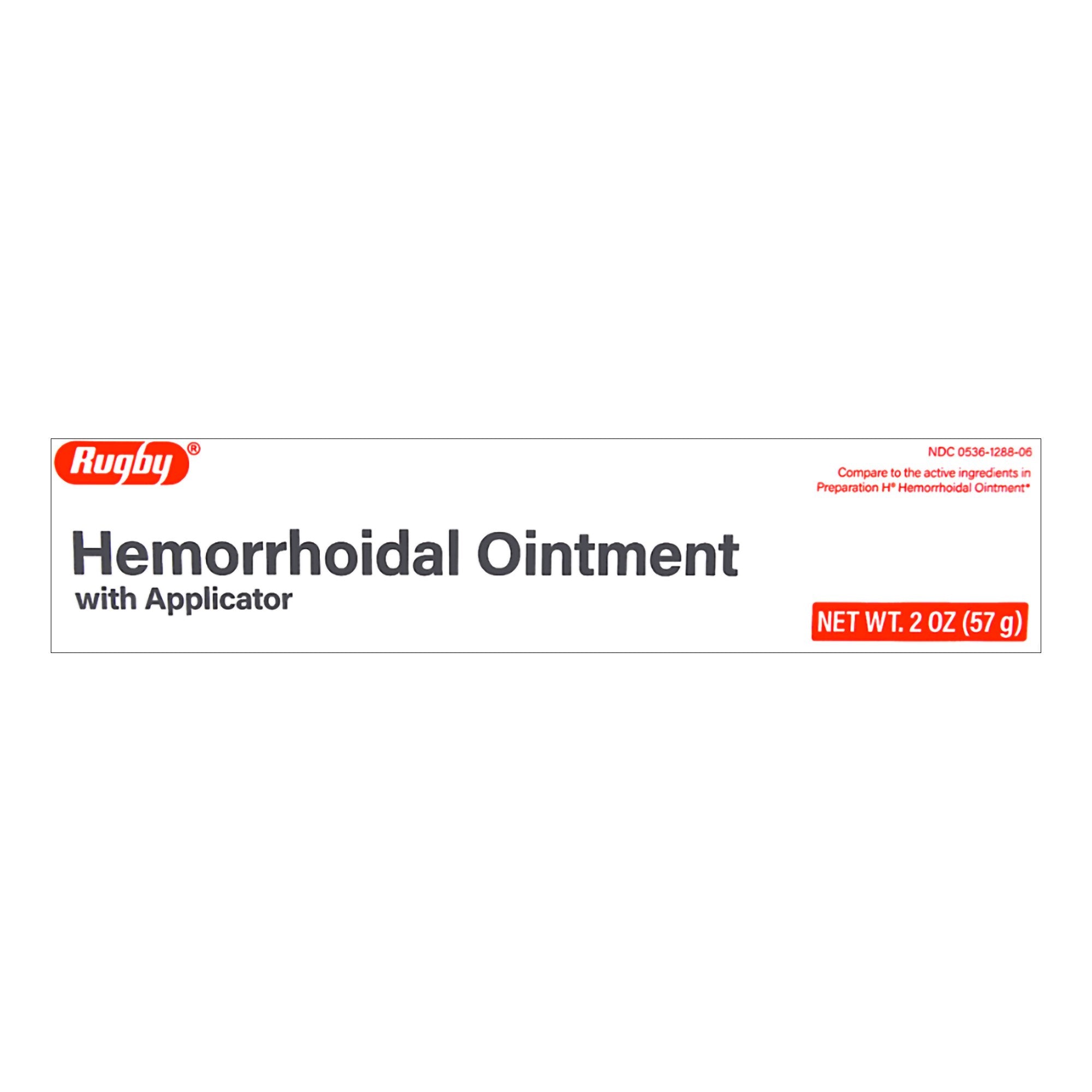 Rugby® Hemorrhoidal Ointment, 2 ounces, with Applicator