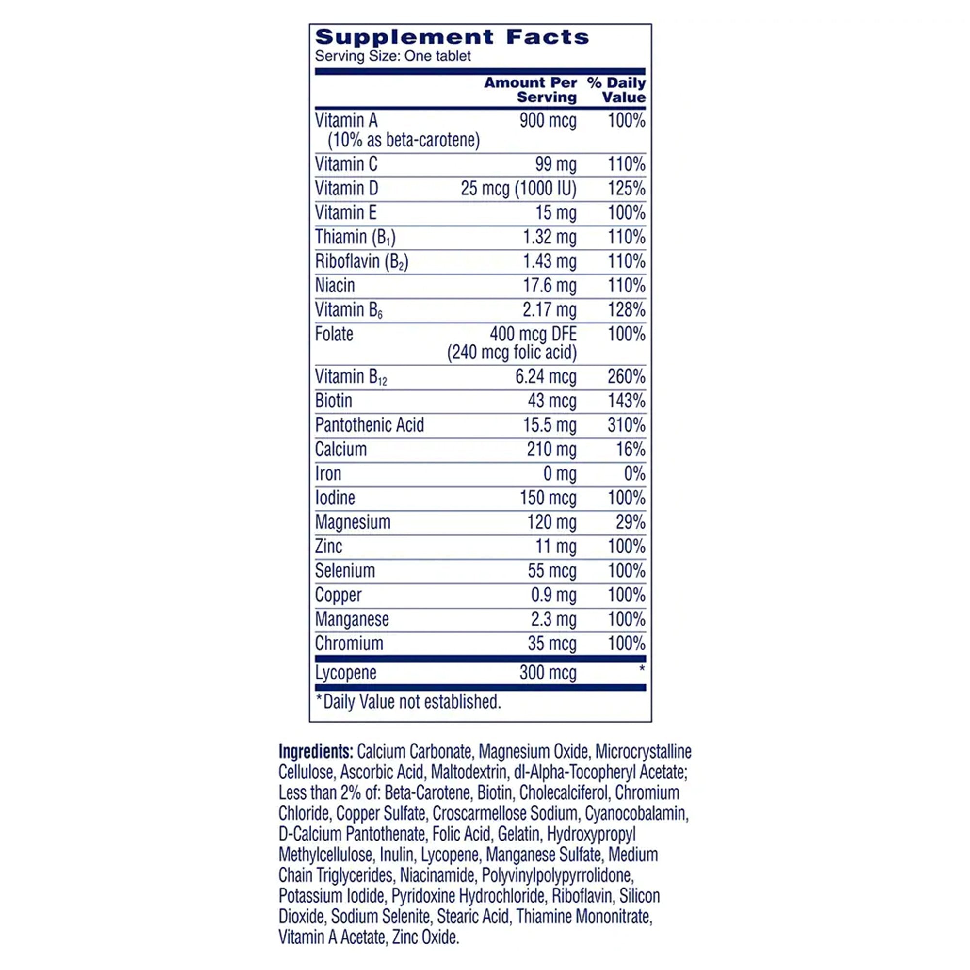 Multivitamin Supplement One A Day® Tablet 100 per Bottle - image 3
