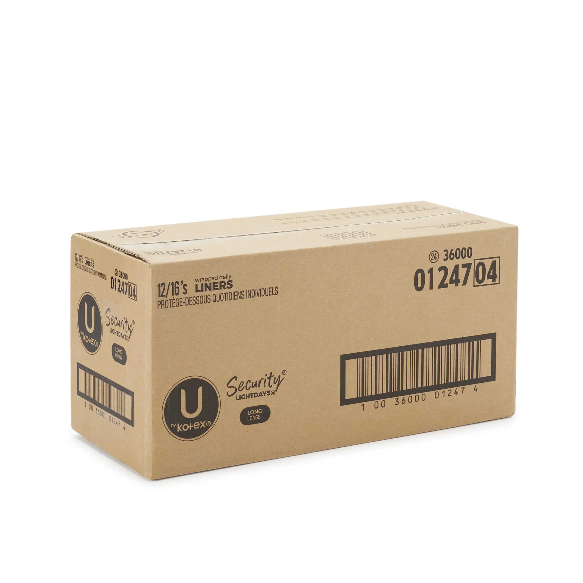 Panty Liner U by Kotex® Security® Lightdays Regular Absorbency - image 4