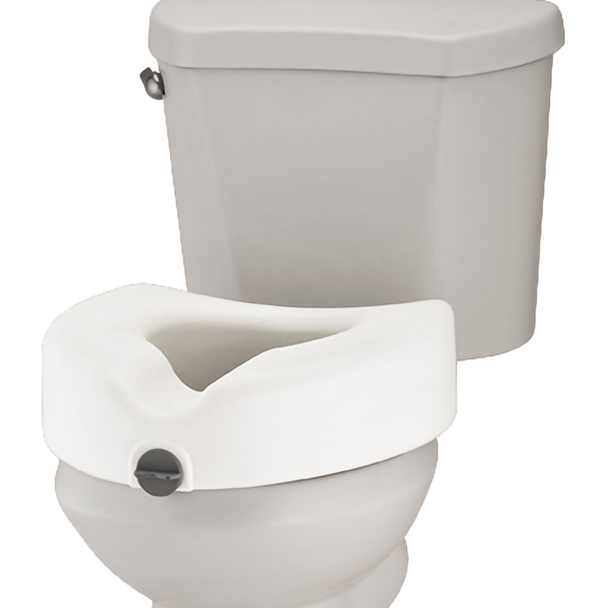 Raised Toilet Seat Nova 5 Inch Height Elongated 300 lbs. Weight Capacity - image 2