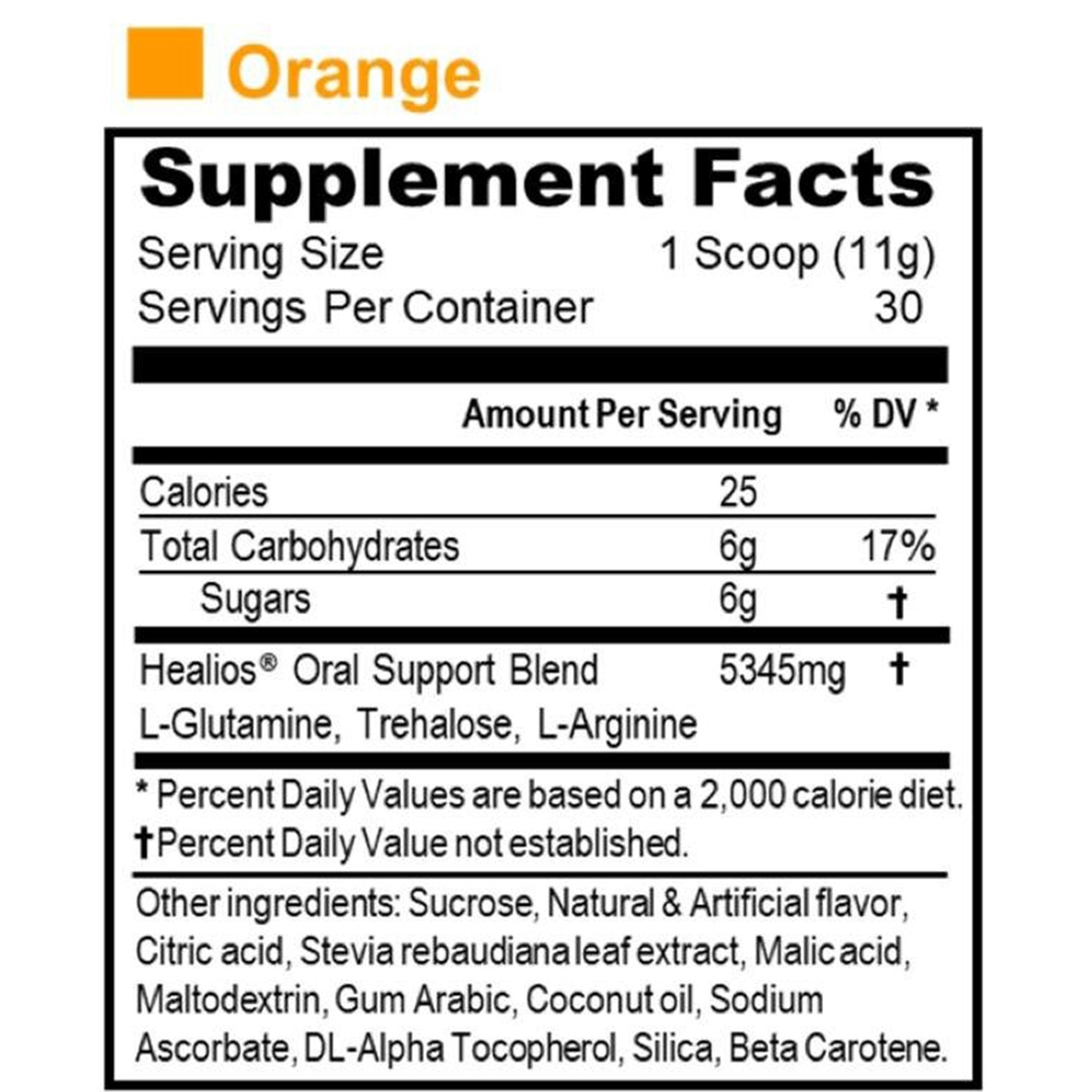 Oral Supplement Healios® Orange Flavor Powder 11.64 oz. Jar - image 6