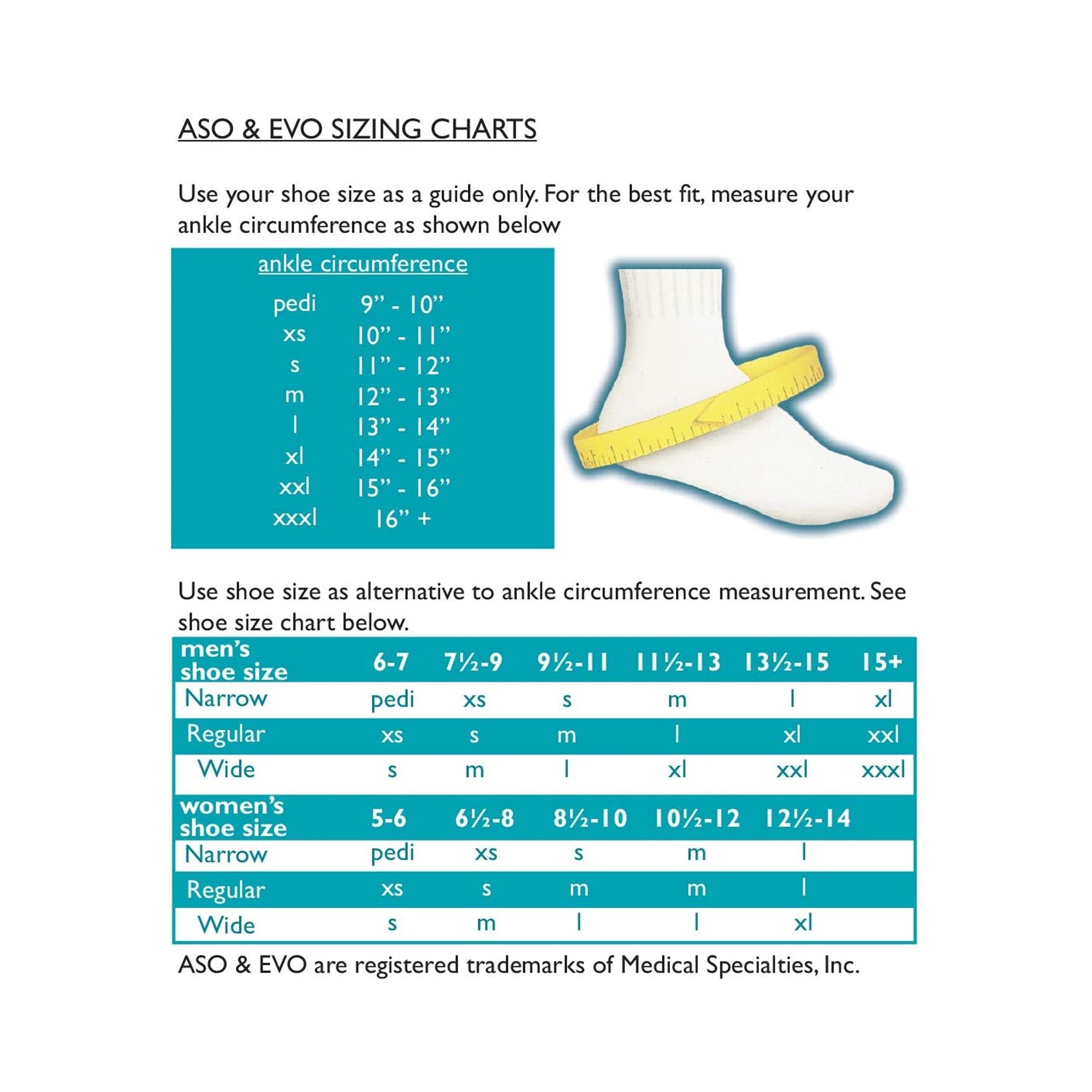 Ankle Support ASO® Speed Lacer Large Hook and Loop Strap Closure / Lace-Up Foot - image 4