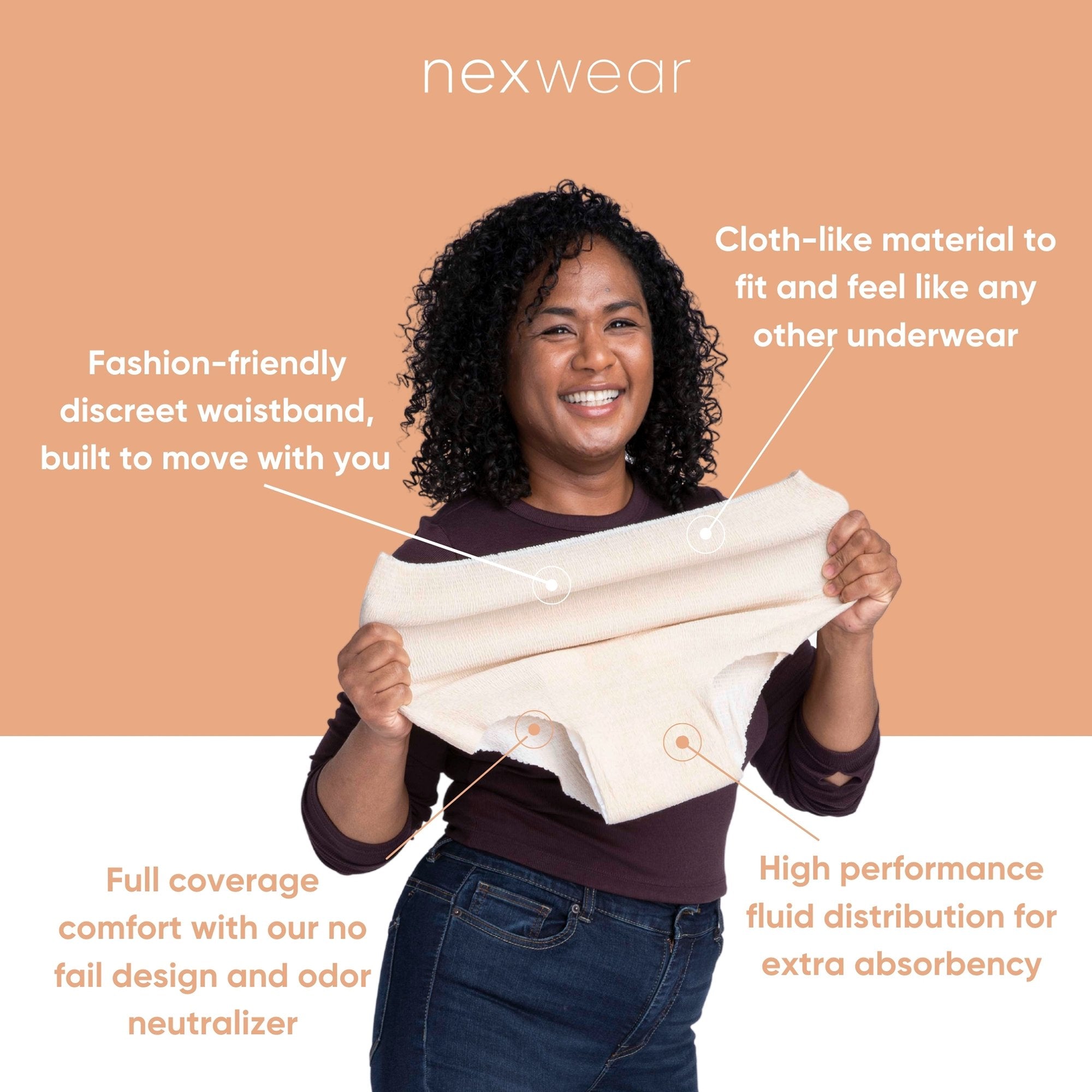 Absorbent Underwear Nexwear Pull On Adult X-Large Female Disposable Moderate Absorbency - image 8
