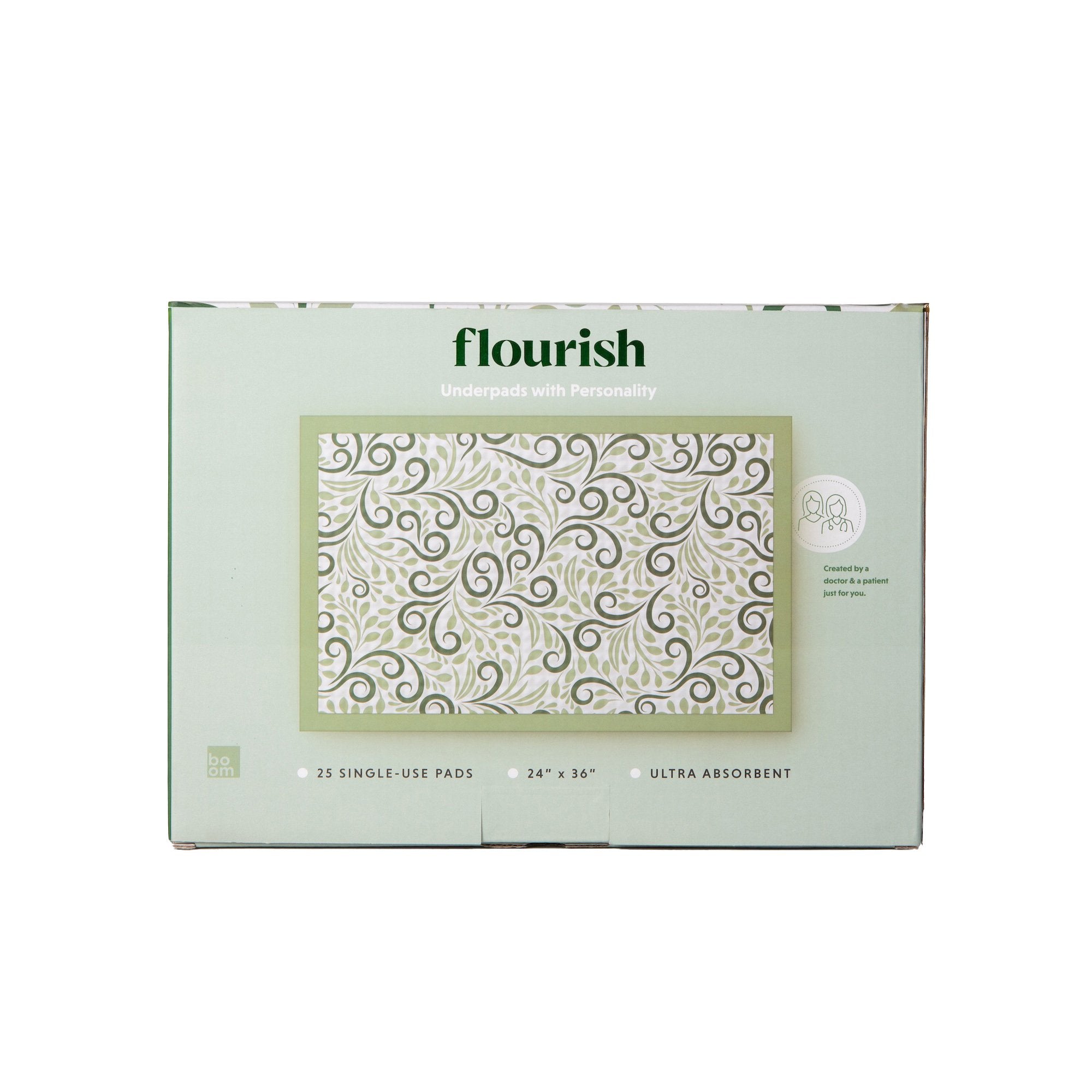 Disposable Underpad Flourish 24 X 36 Inch Fluff Light Absorbency - image 2