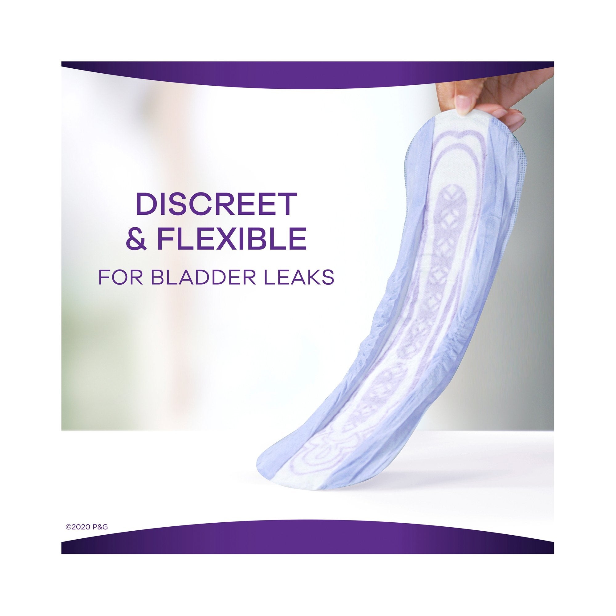 Bladder Control Pad Always® Discreet 13-1/2 Inch Length Moderate Absorbency Absorbent Gel Core One Size Fits Most - image 5