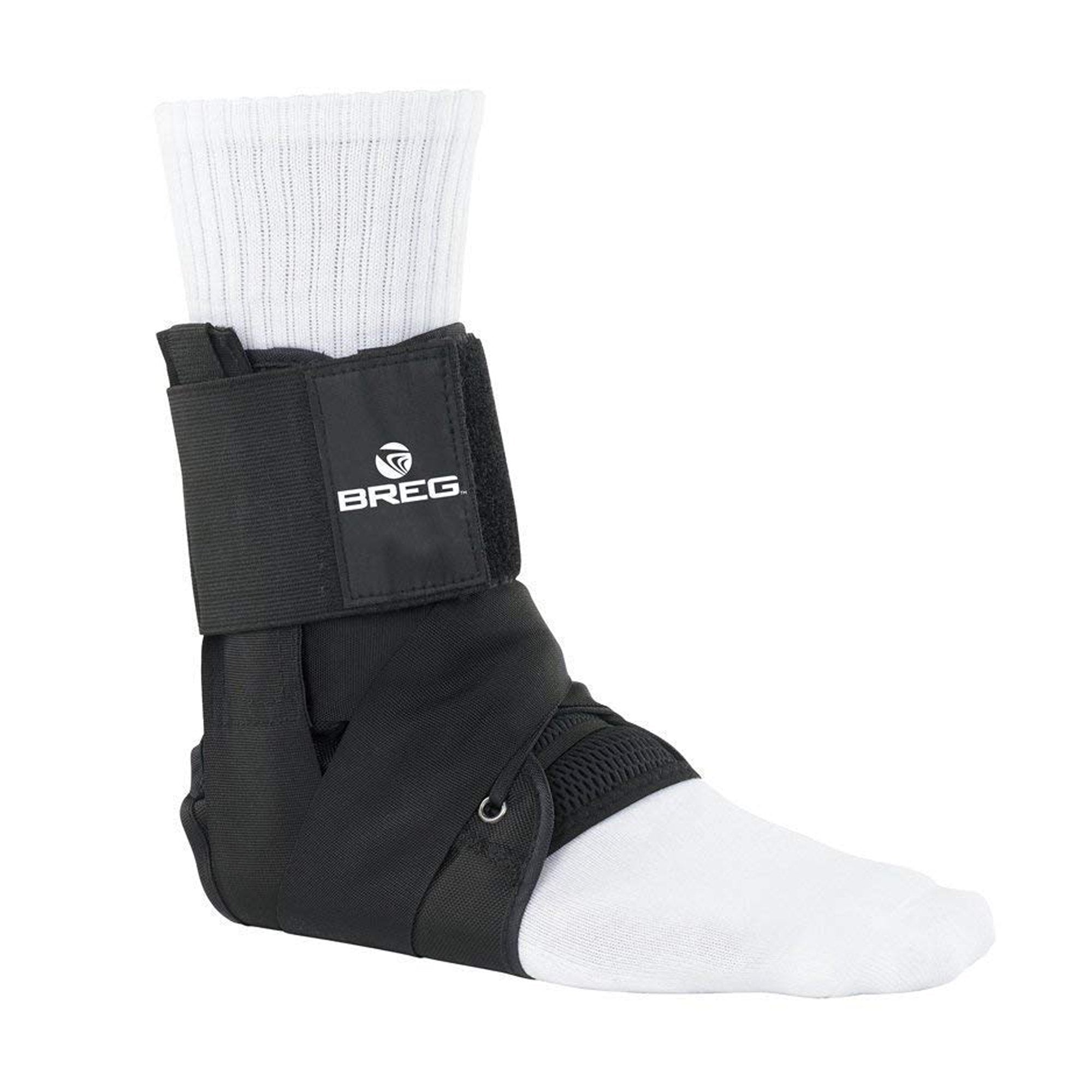 Ankle Support Breg® Large Figure-8 Strap / Lace-Up Closure Left / Right Foot