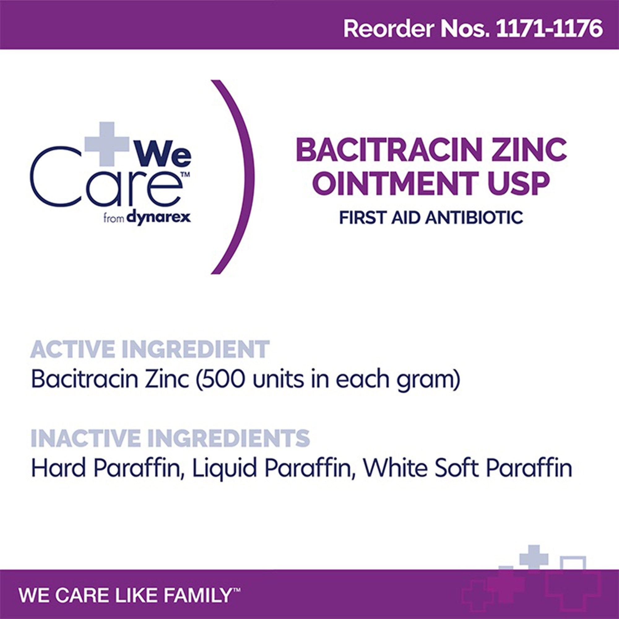First Aid Antibiotic Bacitracin Zinc WeCare™ Ointment 15 oz. Jar - image 2