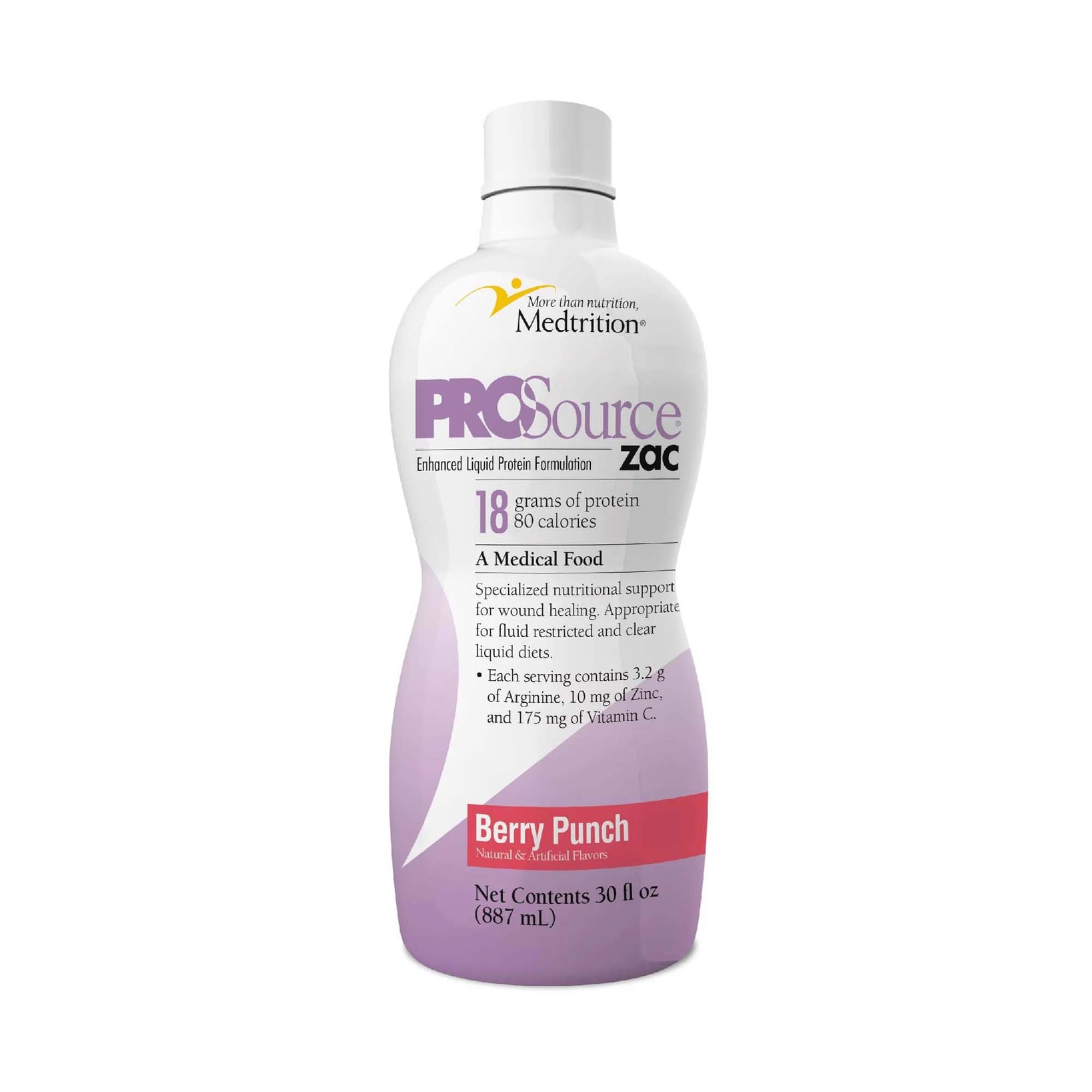 ProSource ZAC™ Berry Punch Complete Liquid Protein for Medical Food Use, 32-oz.