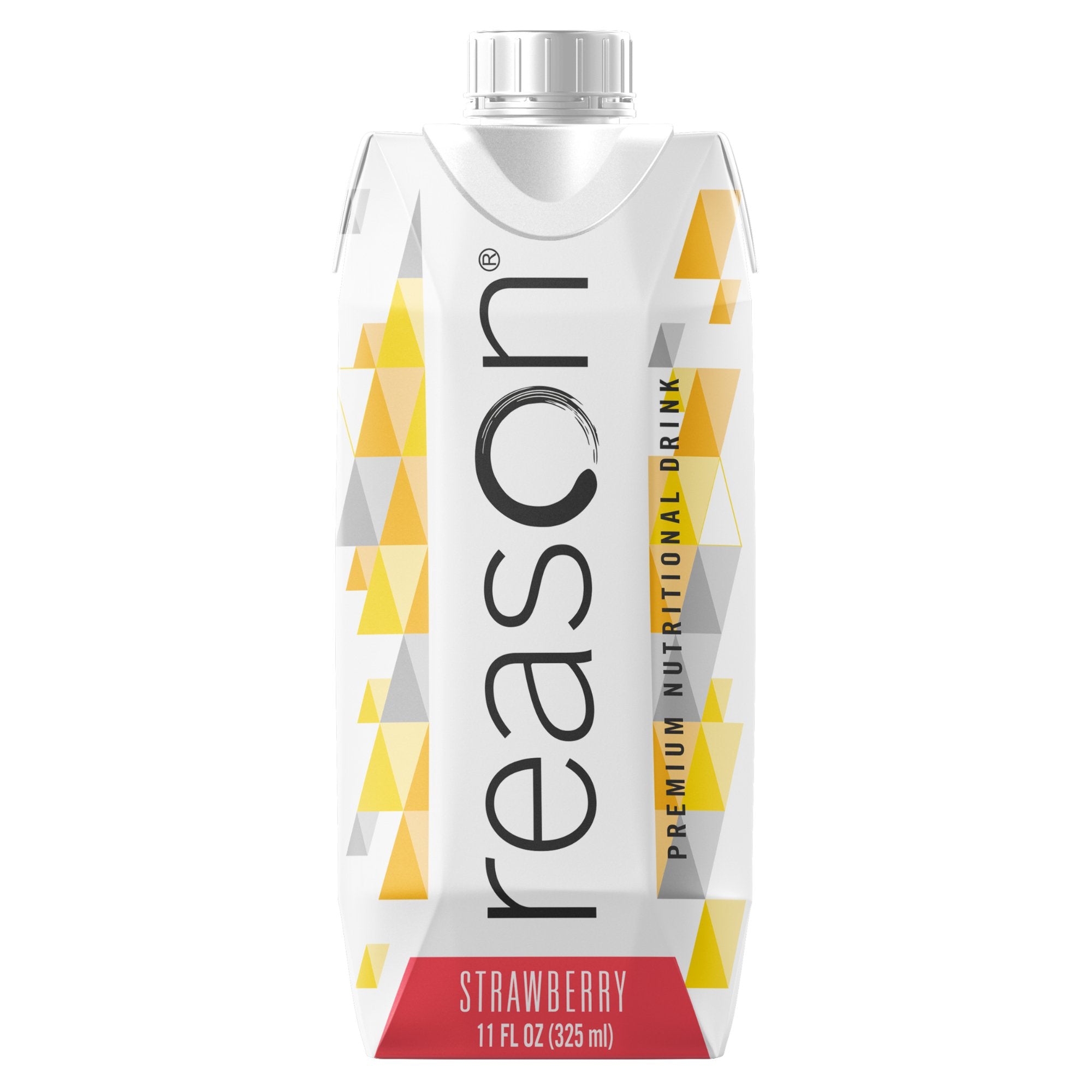 Oral Supplement Reason™ Strawberry Flavor Liquid 11 oz. Reclosable Carton