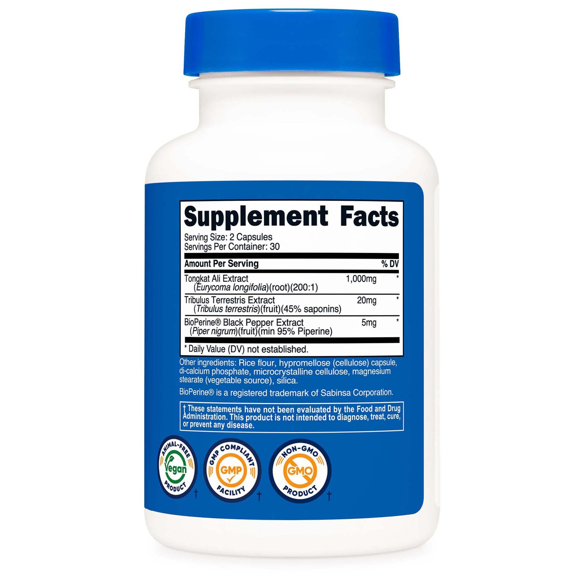 Dietary Supplement nutricost® Tongkat 1,000 mg Strength Capsule 60 Per Bottle - image 4