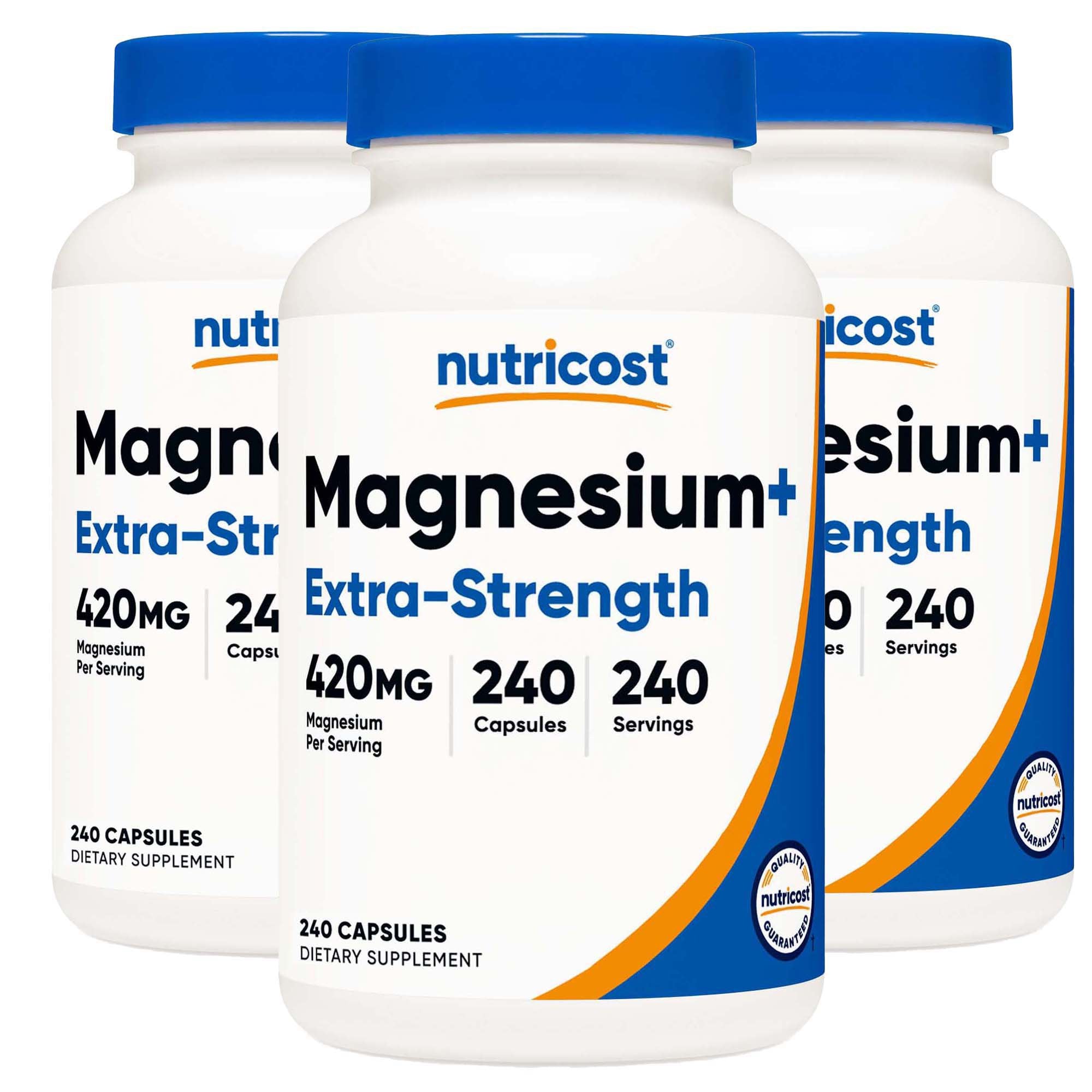 Dietary Supplement nutricost® Magnesium + XS 420 mg Strength Capsule 240 Per Bottle - image 2