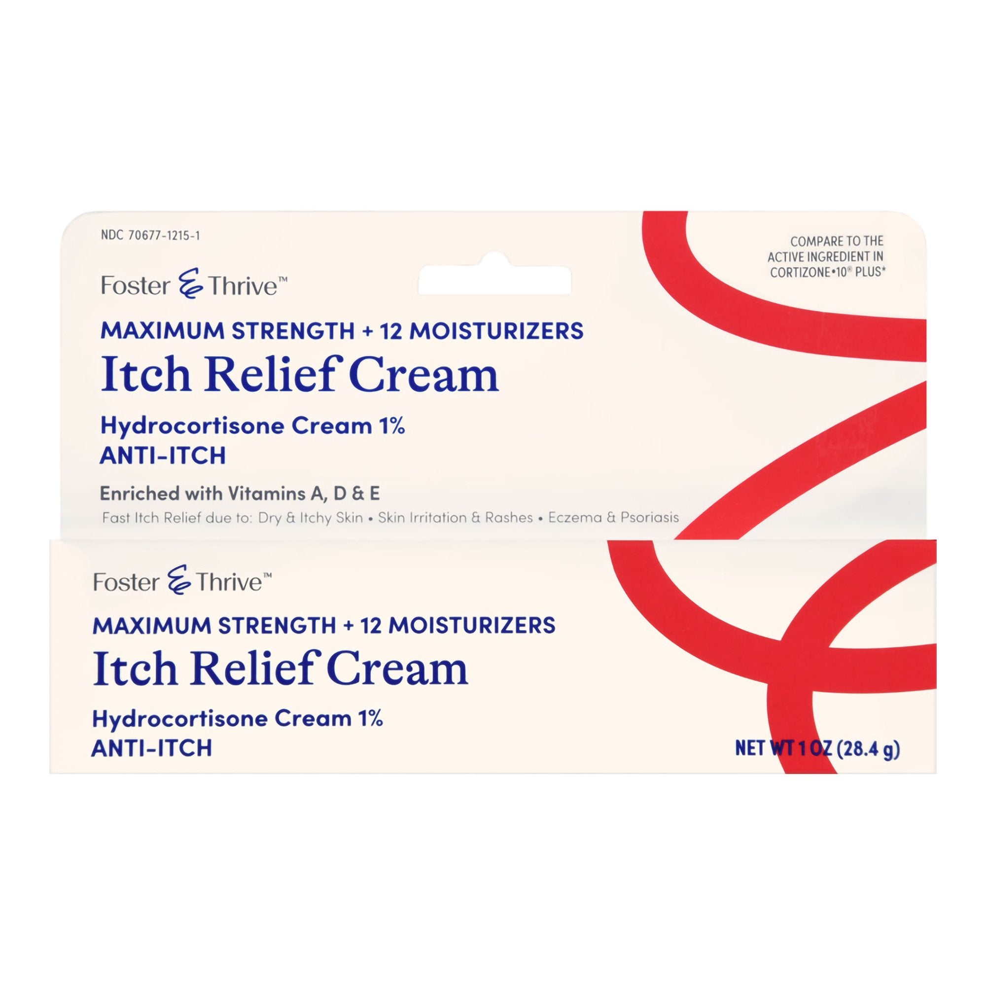 Foster & Thrive™ 1% Hydrocortisone + 12 Moisturizers Itch Relief Cream