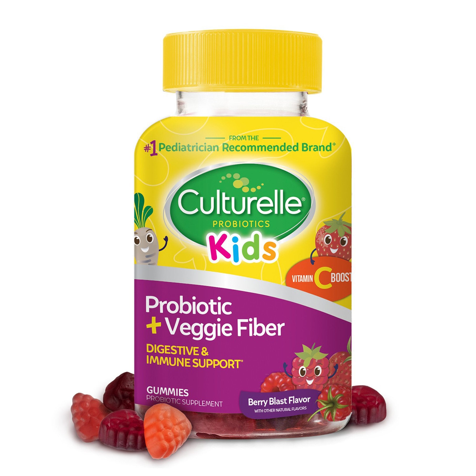Culturelle® Kids Probiotic + Veggie Fiber Gummies