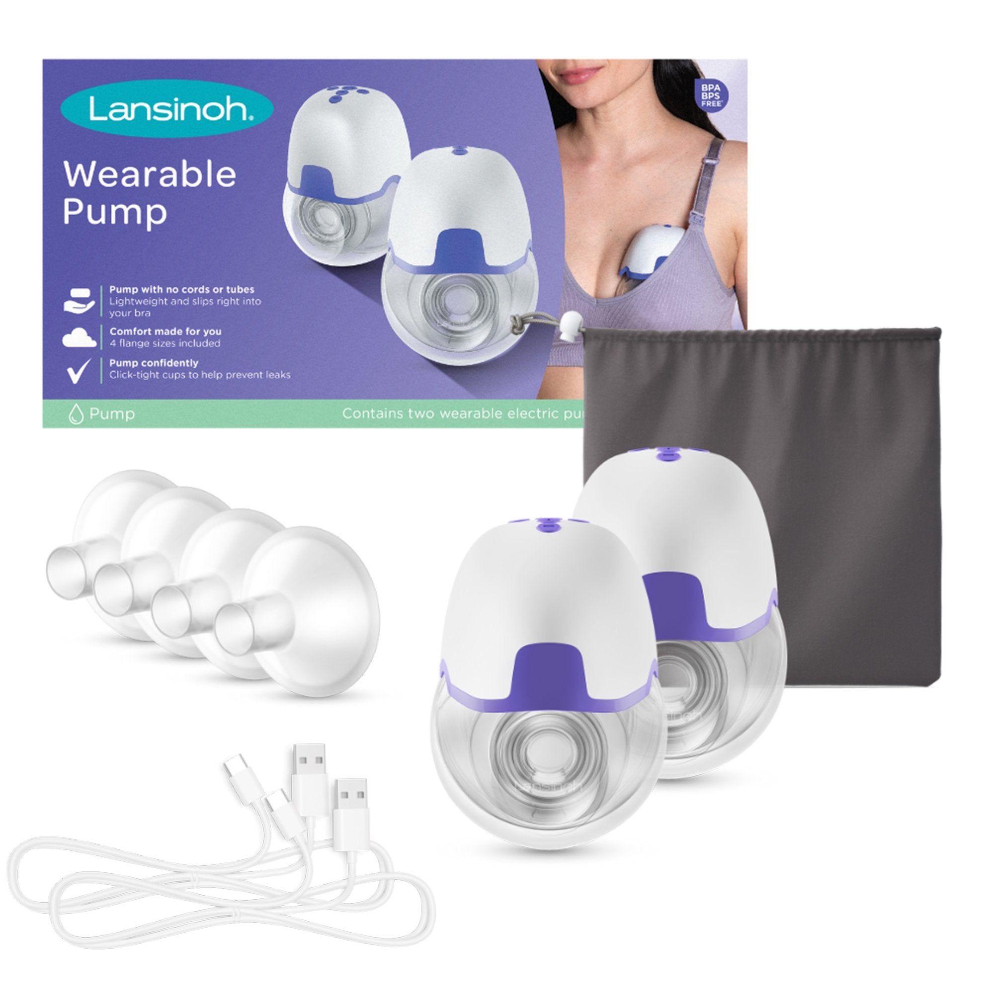 Hands Free Double Electric Breast Pump Lansinoh®