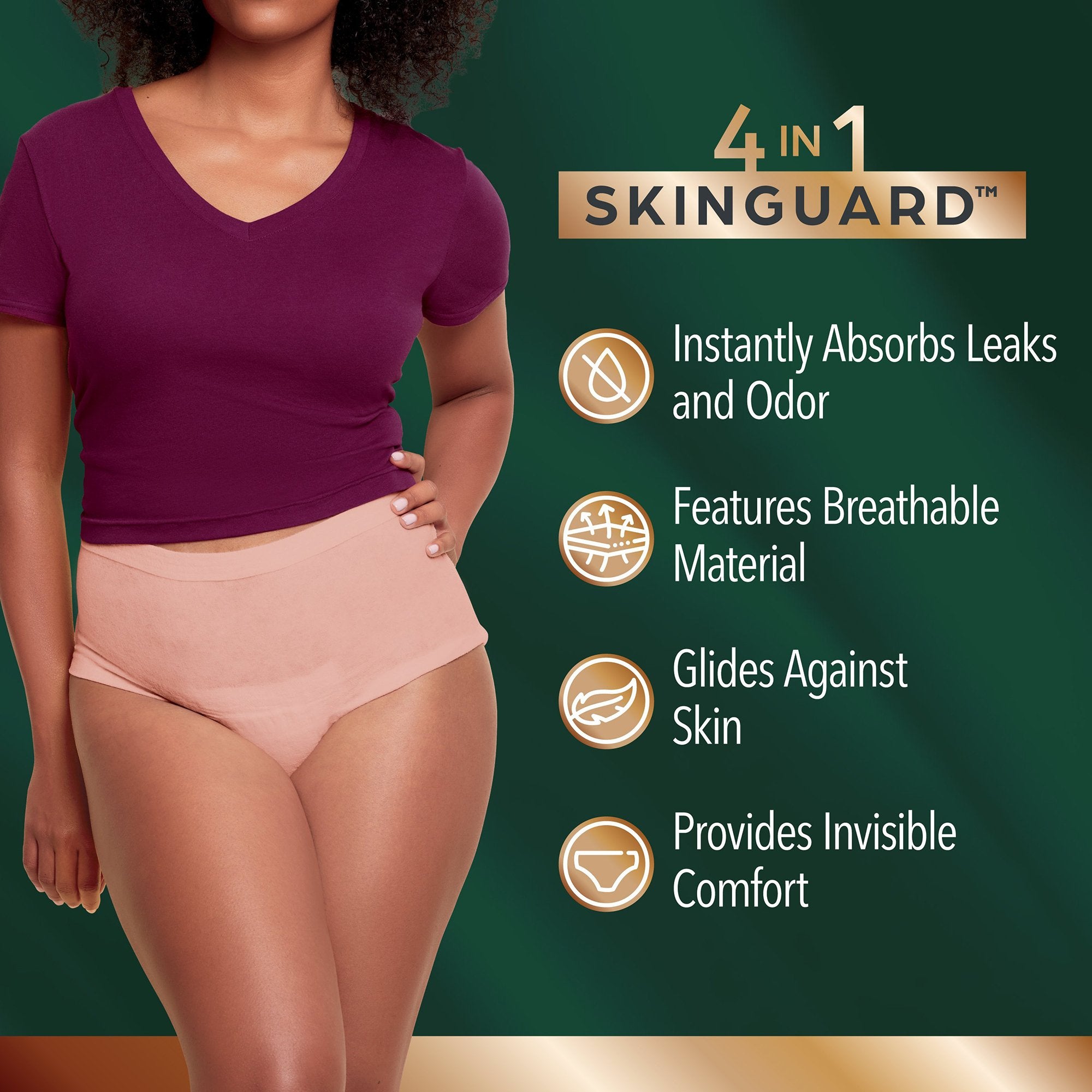 Absorbent Underwear Depend® Silhouette® Waistband Style Adult Large Female Disposable Heavy Absorbency - image 6