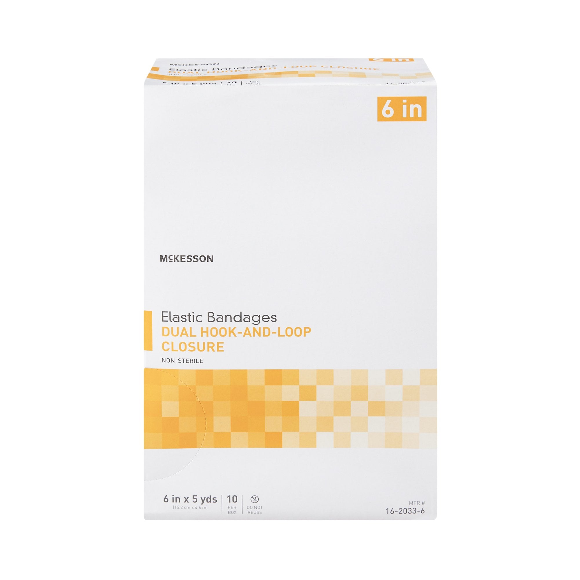 Elastic Bandage McKesson 6 Inch X 5 Yard Double Hook and Loop Closure Tan NonSterile Standard Compression - image 2