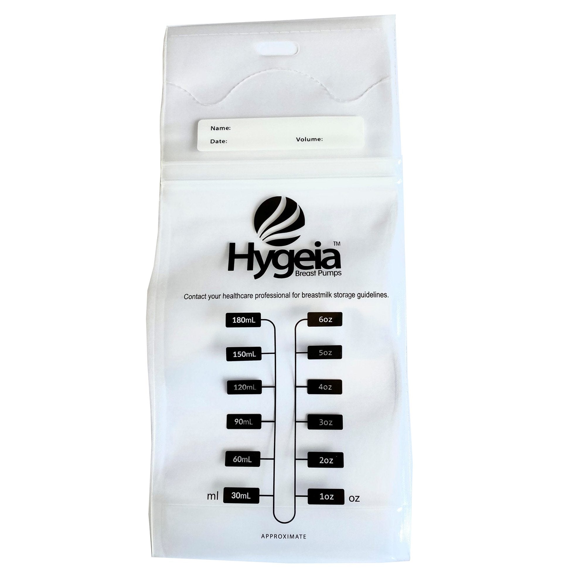 Breast Milk Storage Bag Milkies 6 oz. Food Grade Plastic