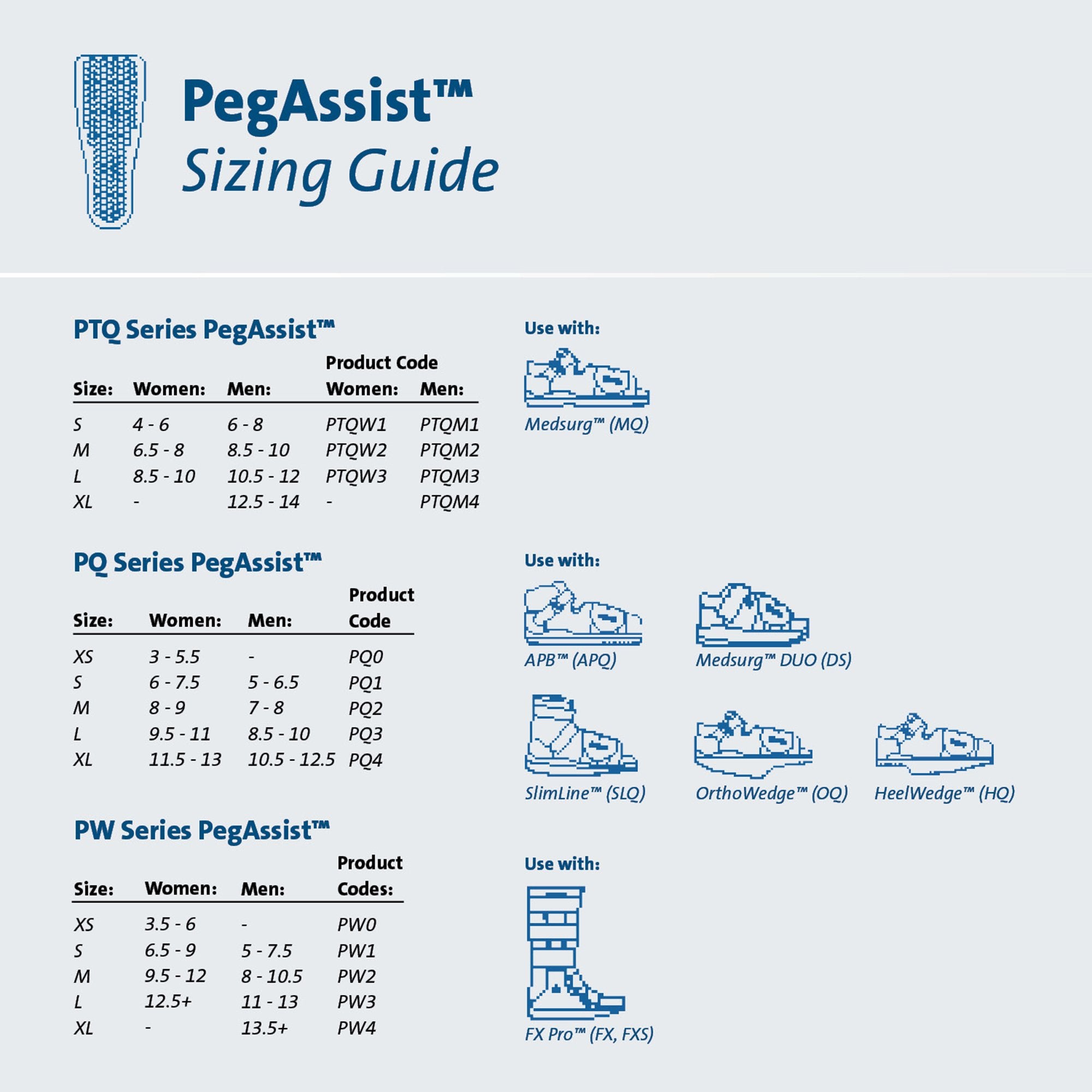 Insole Peg Assist™ Removable Pegs EVA / Foam / Poron Cover Women 8.5 to 10 Blue - image 2