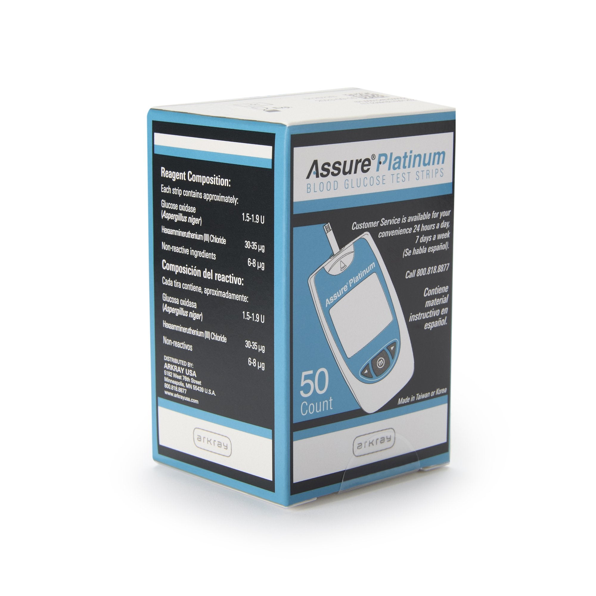 Blood Glucose Test Strips Assure® Platinum 50 Strips per Pack For Assure® Platinum Meter - image 2