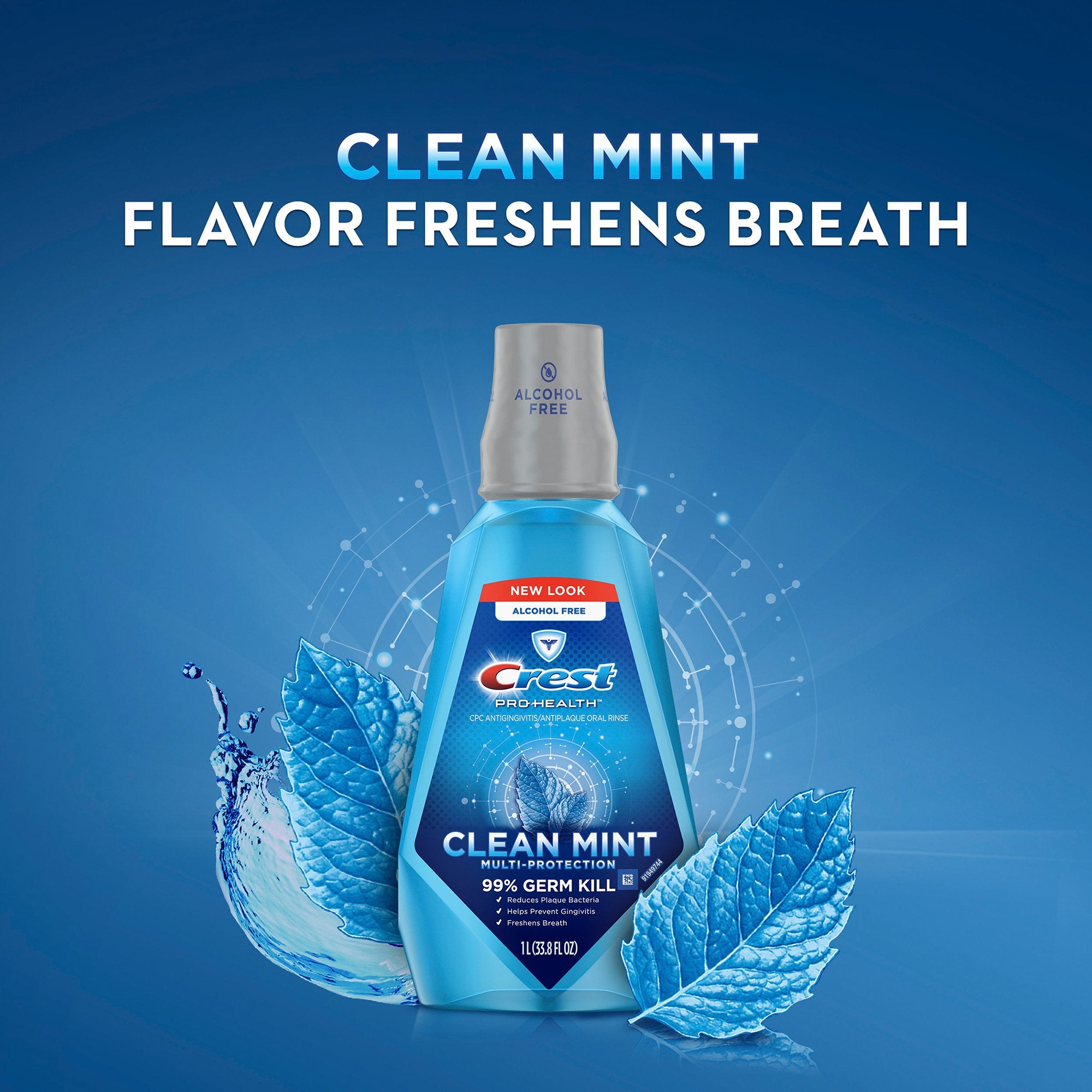 Mouthwash Crest® PRO-HEALTH® 36 mL Clean Mint Flavor - image 5