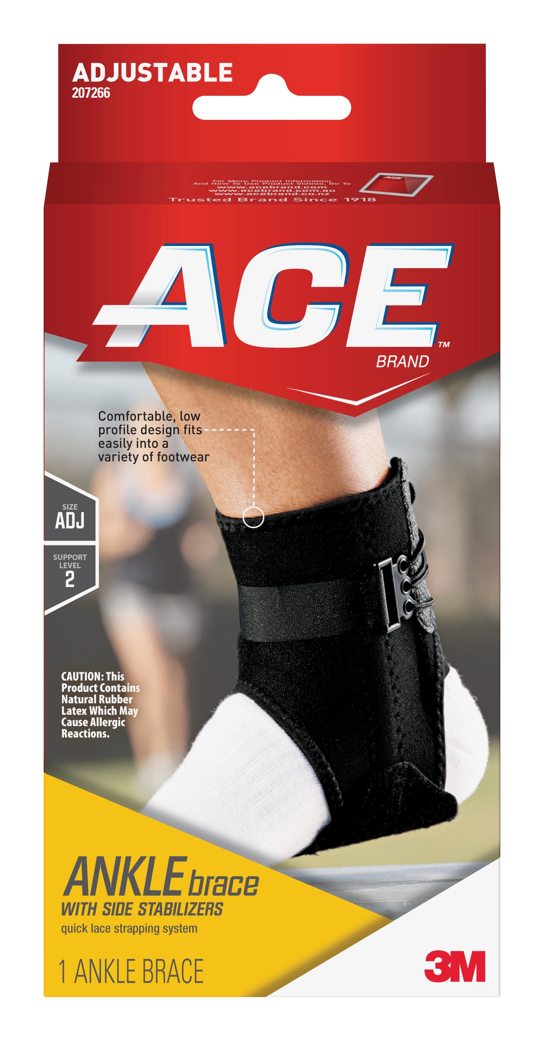 Ankle Support 3M™ Ace™ One Size Fits Most Lace-Up Foot