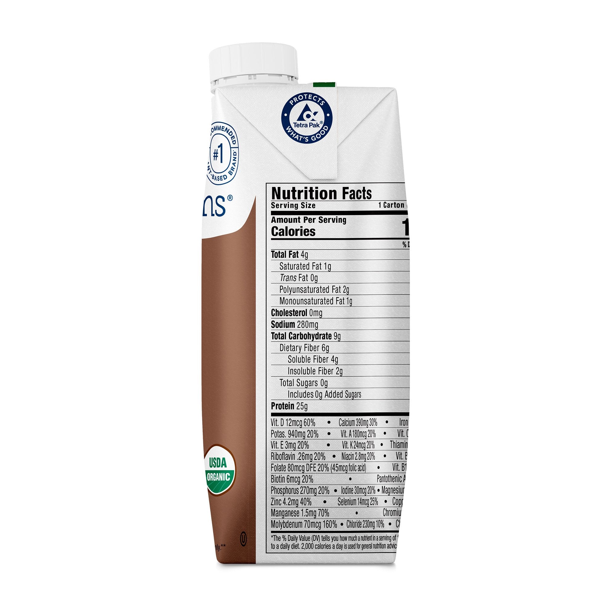 Oral Supplement Kate Farms High Protein Chocolate Flavor Liquid 11 oz. Carton - image 5