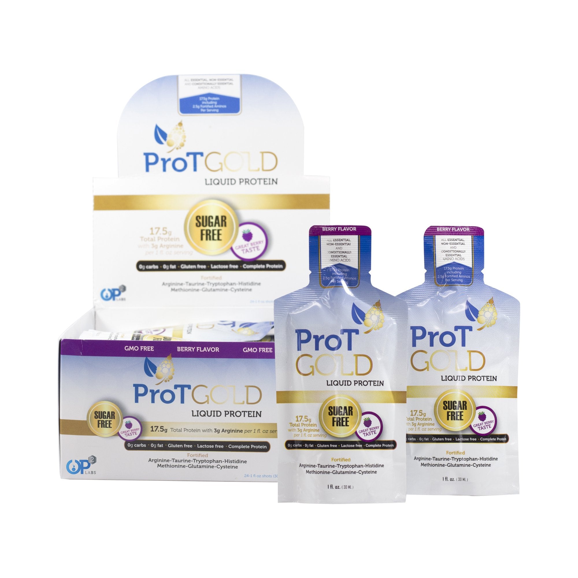 Oral Supplement ProT Gold Berry Flavor Liquid 1 oz. Individual Packet
