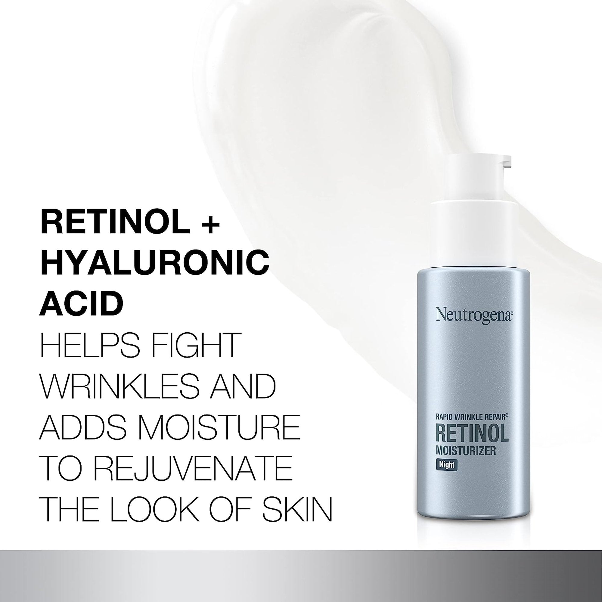 Facial Moisturizer Neutrogena® Rapid Wrinkle Repair® Night 1 oz. Pump Bottle Unscented Lotion - image 7