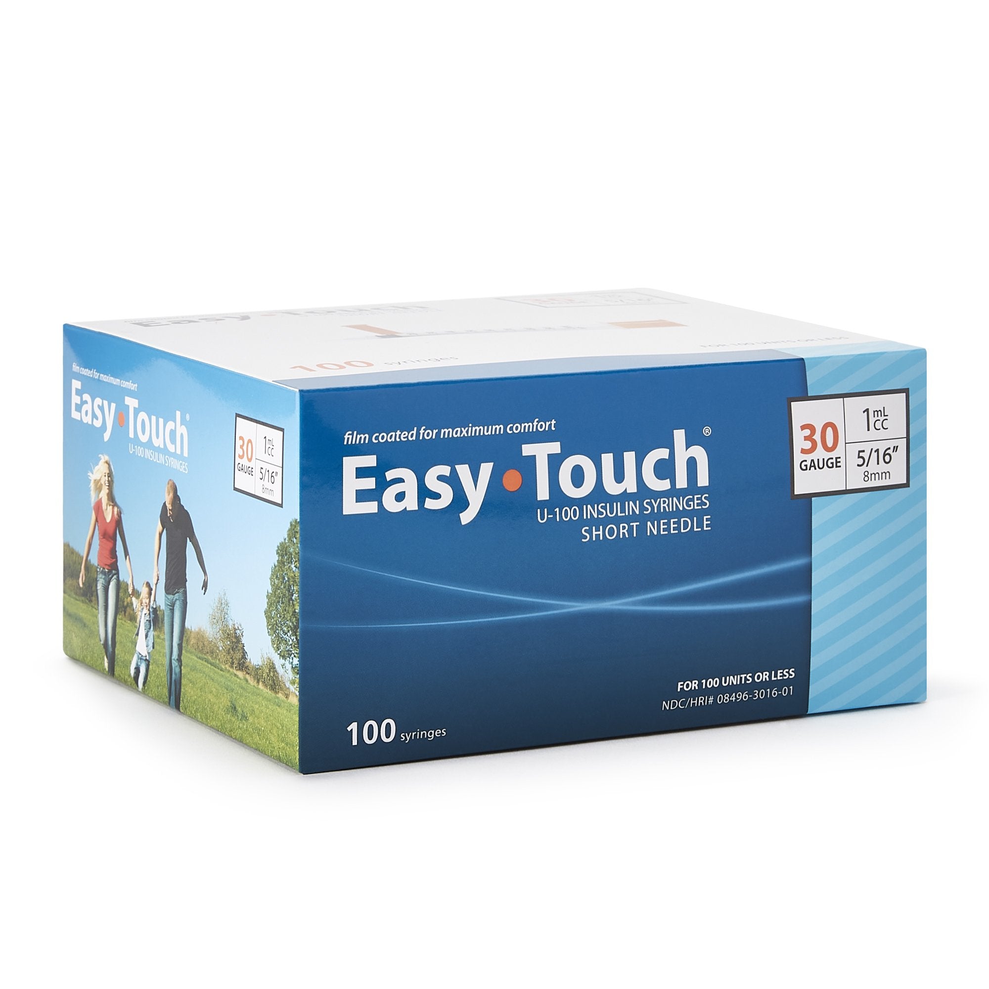 Standard Insulin Syringe with Needle EasyTouch™ 1 mL 5/16 Inch 30 Gauge NonSafety Thin Wall - image 4