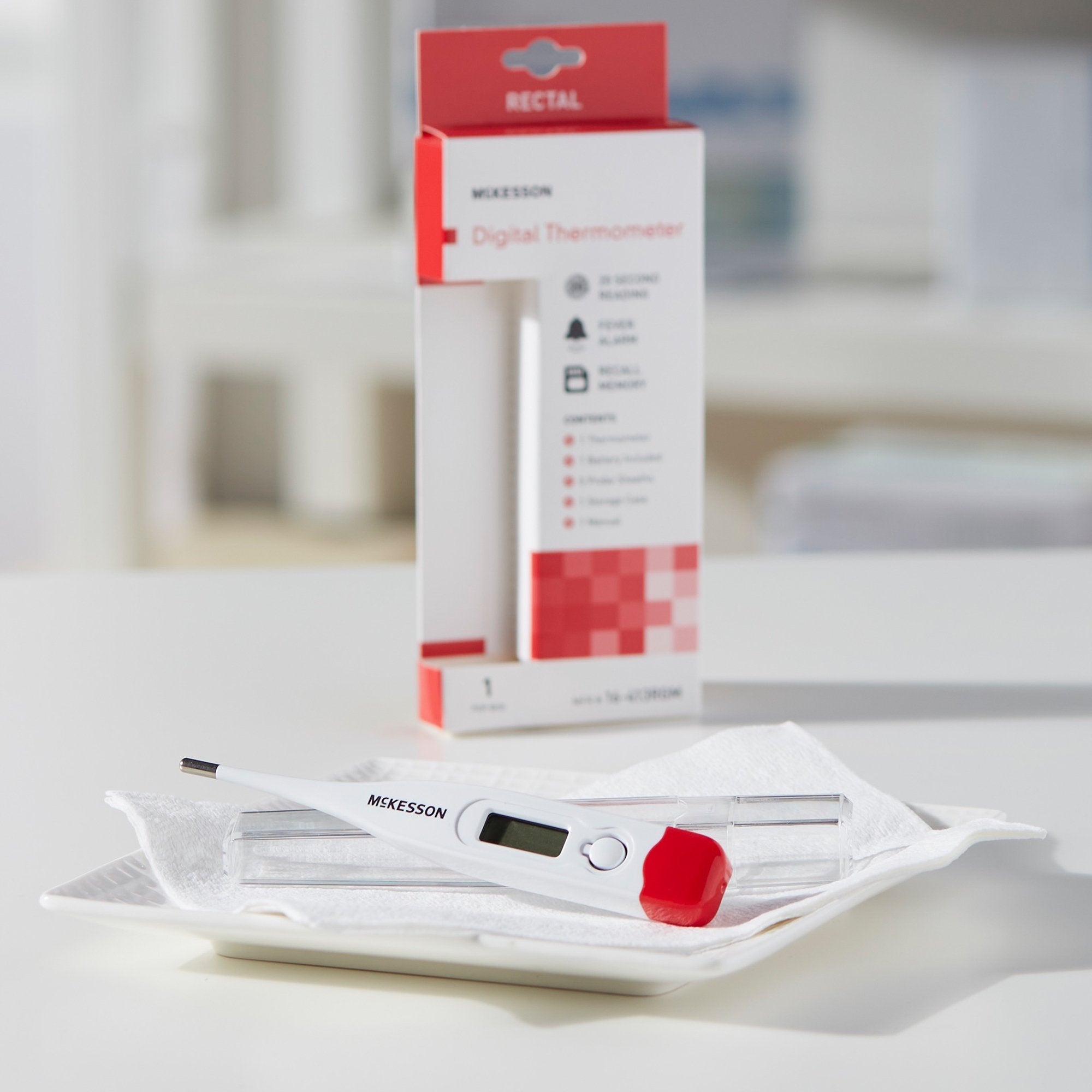 Digital Stick Thermometer McKesson Oral / Rectal / Axillary Probe Handheld - image 5